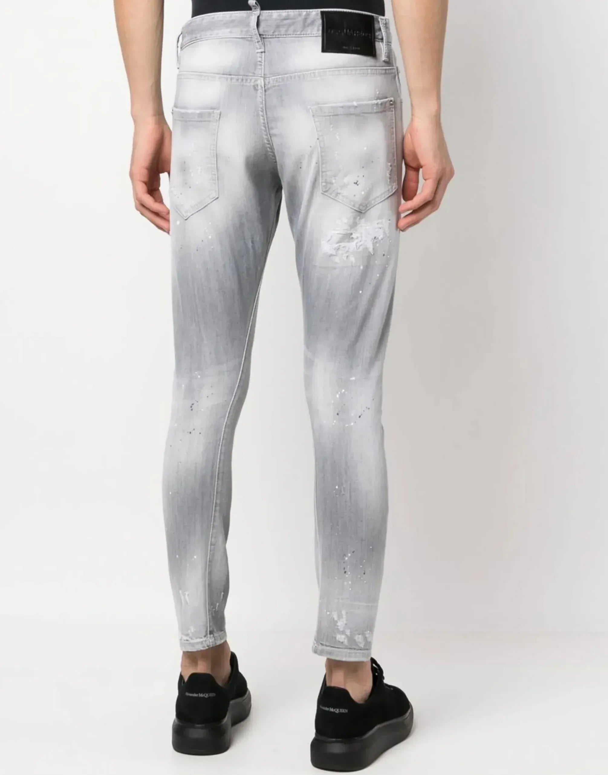Dsquared² Mid-Rise Distressed Skinny Jeans