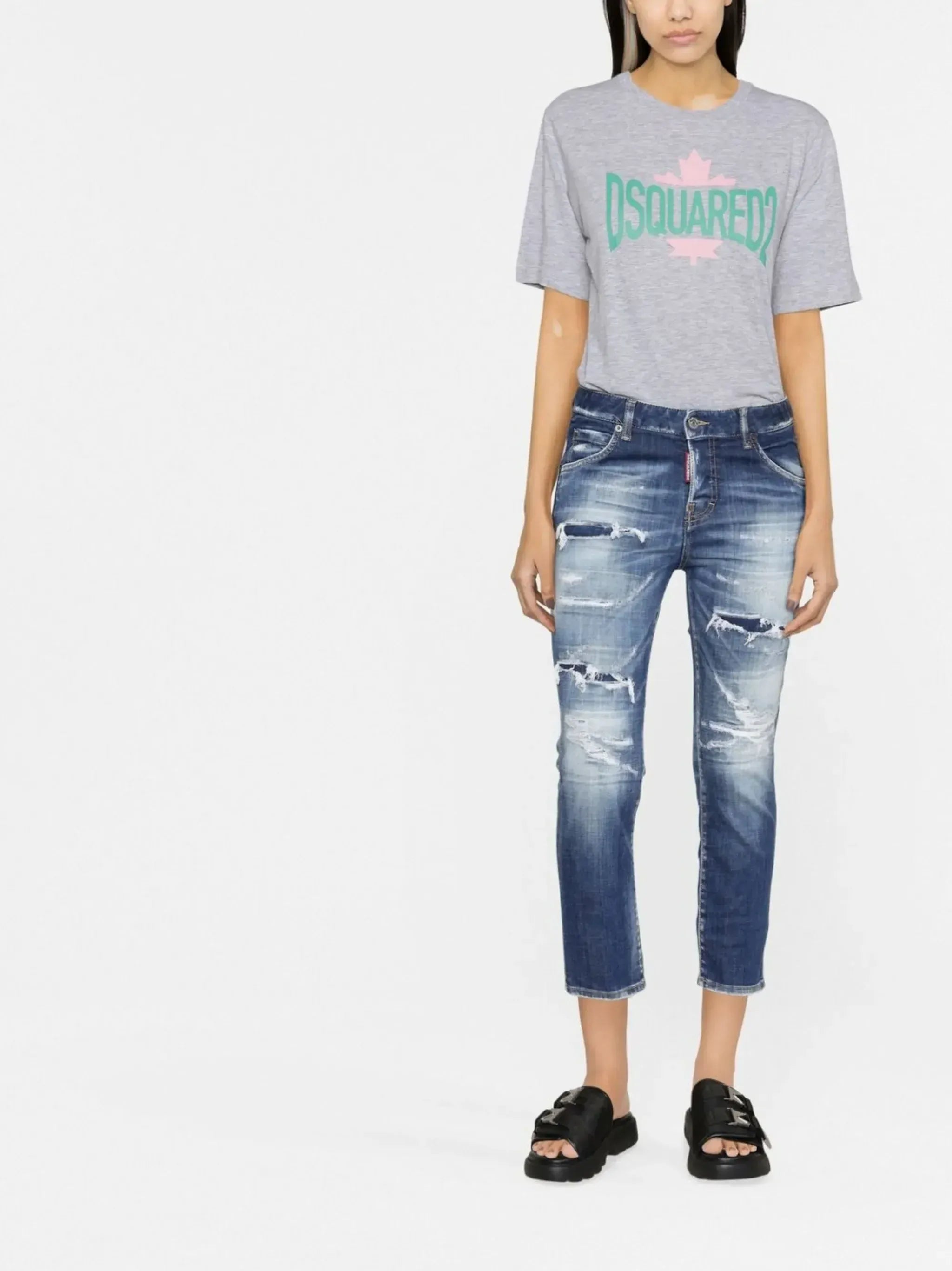 Dsquared² Street-Style Logo-Print T-Shirt