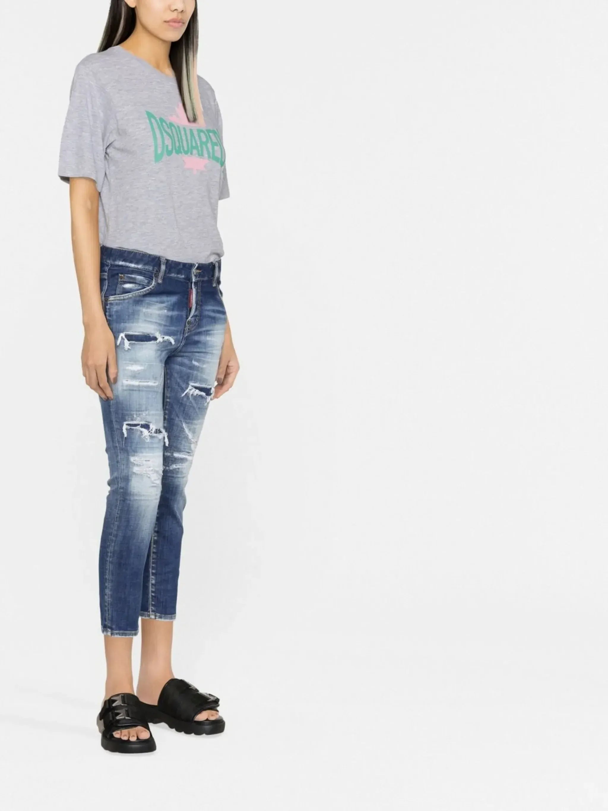 Dsquared² Street-Style Logo-Print T-Shirt