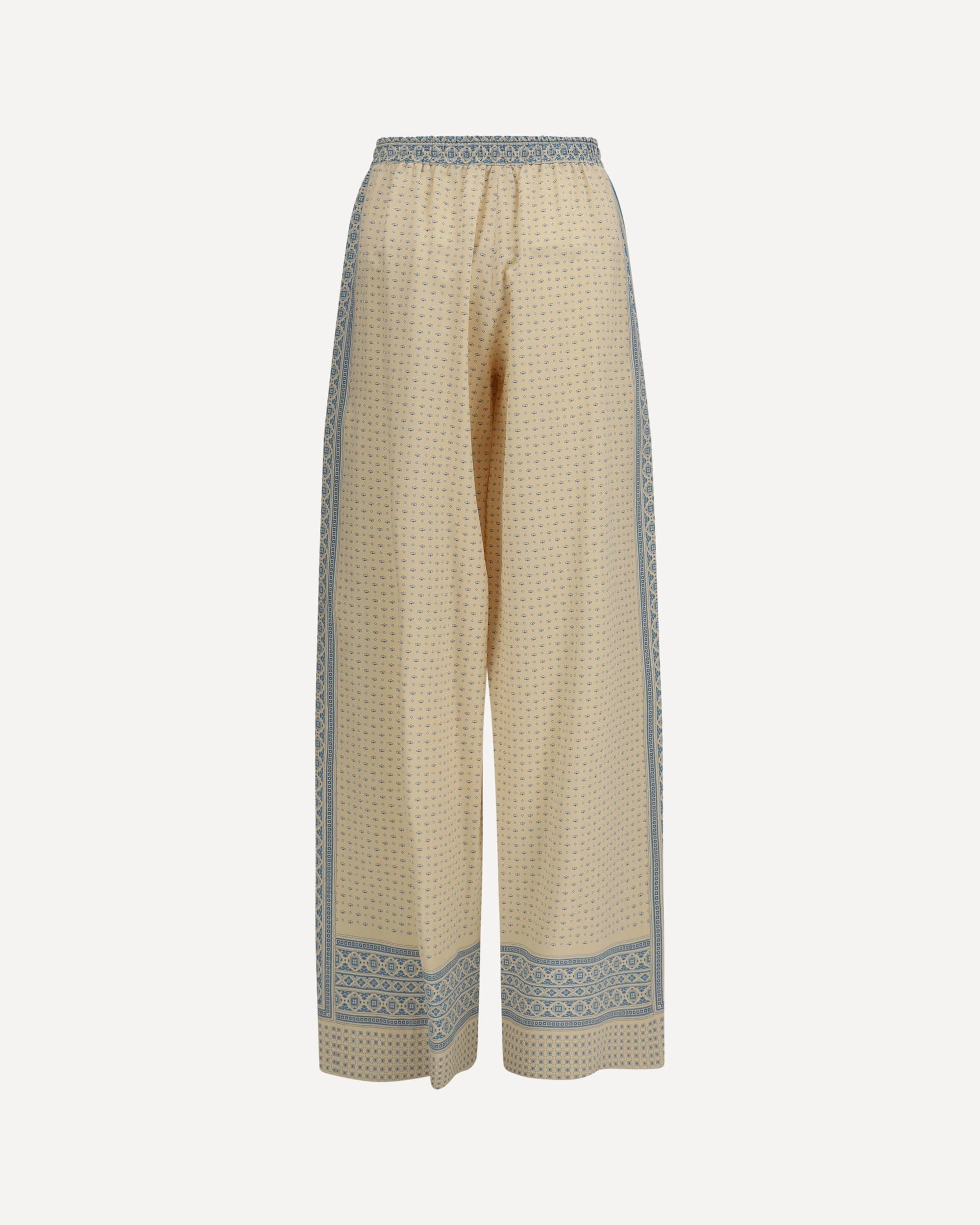 Ermanno Scervino Calça pantalona de seda estampada - alternate view