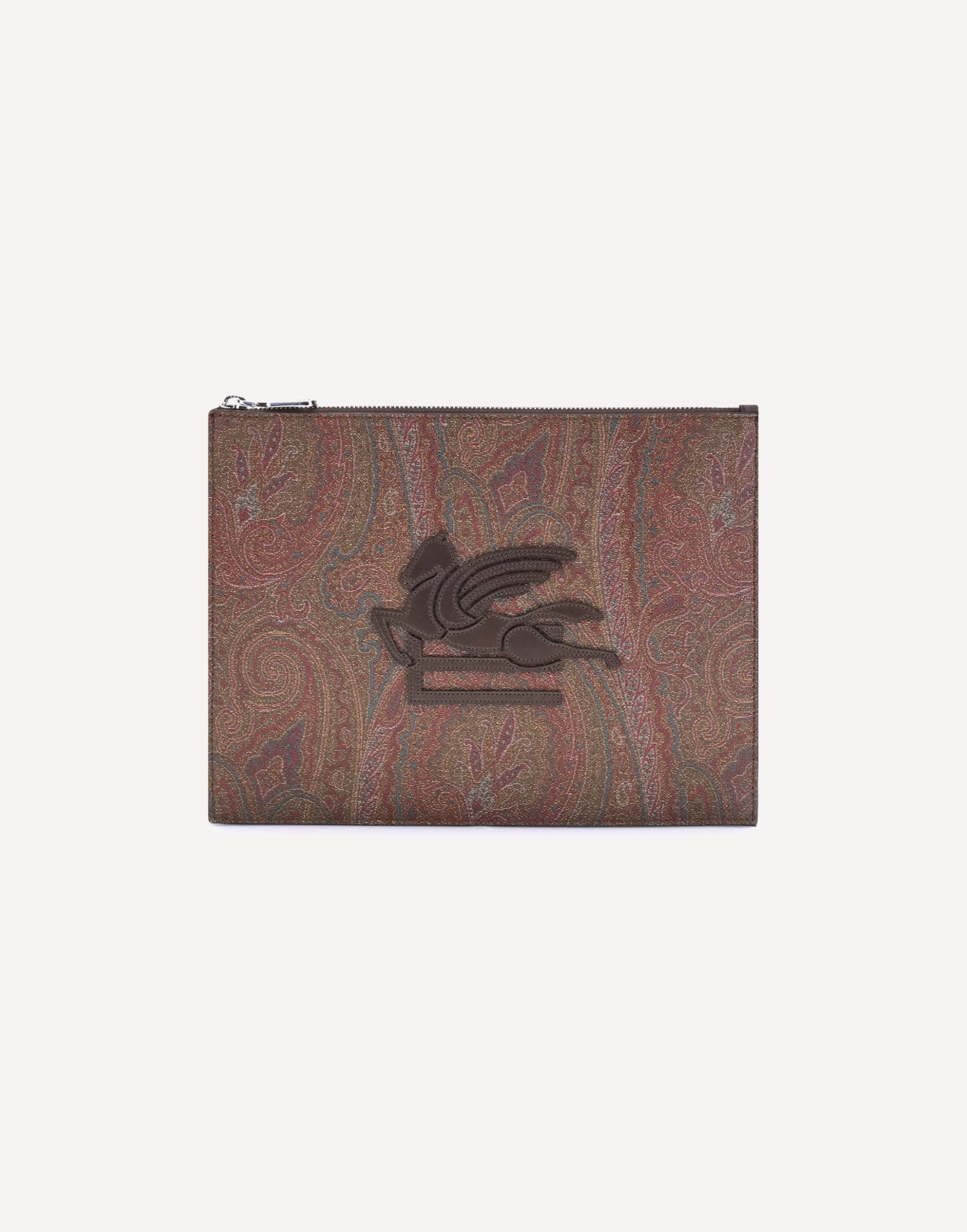 Etro Arnica Pouch With Pegasus Embroidery