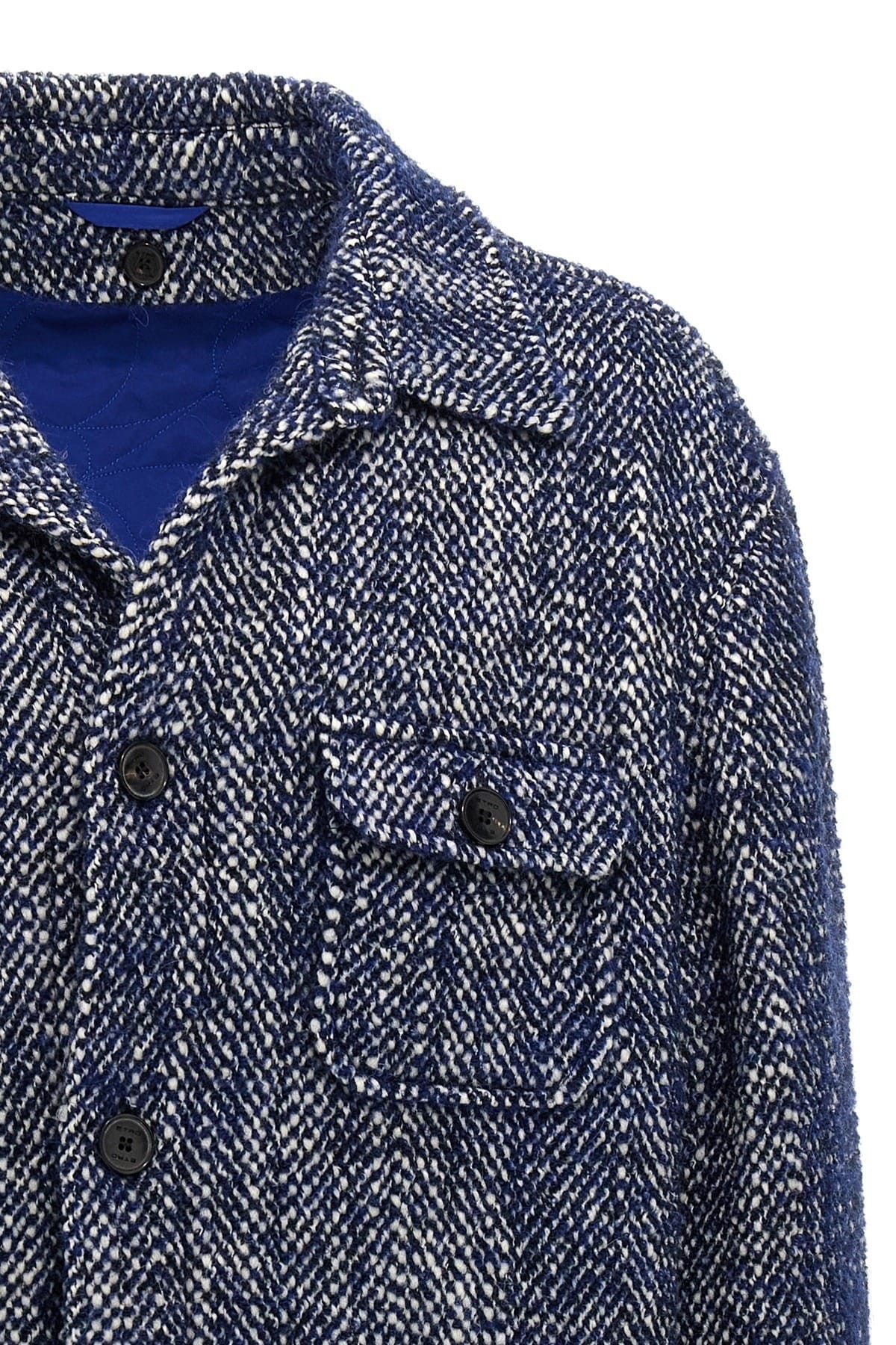 Etro Etro Chevron Wool Blend Jacket