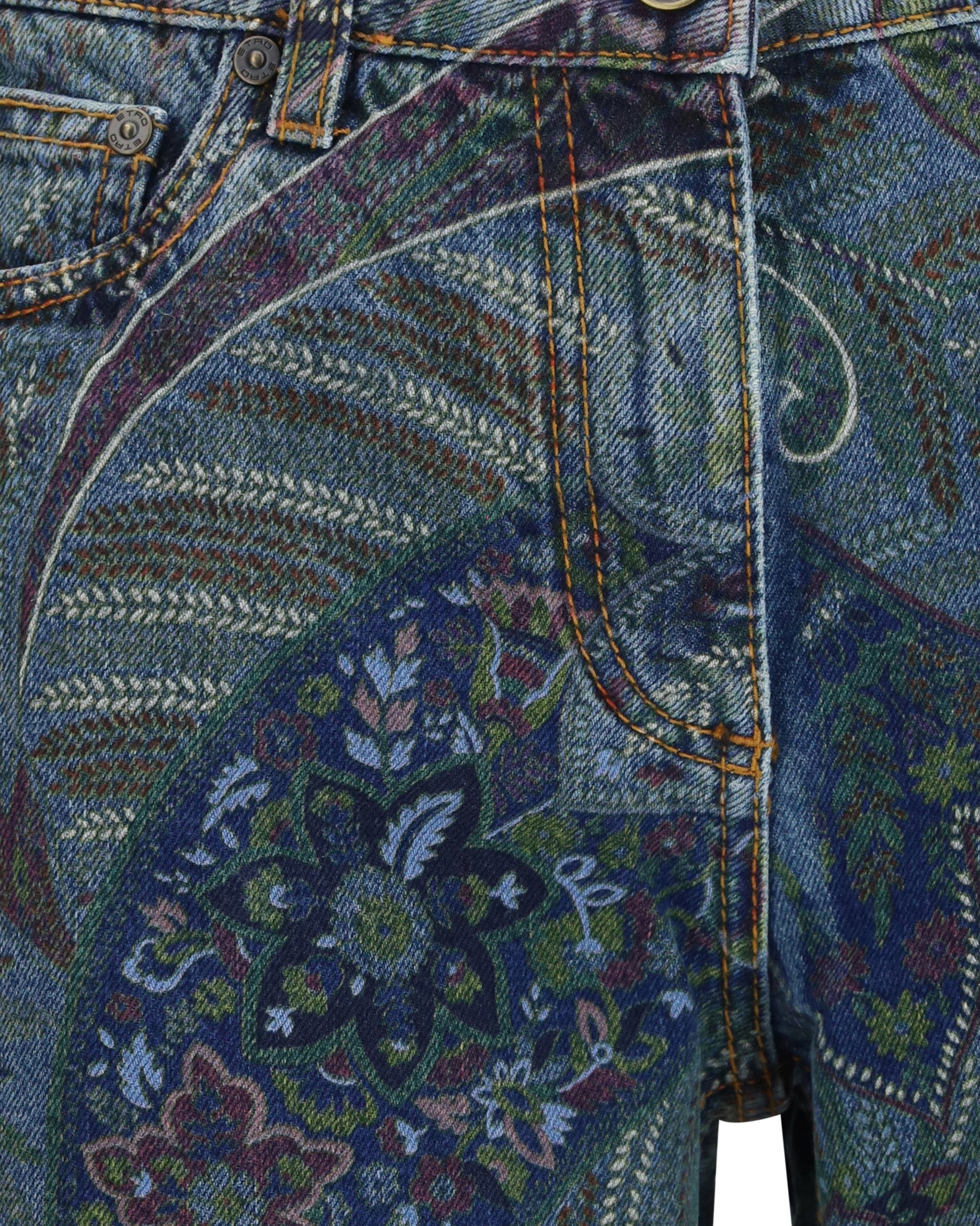Etro Flare Pants With Paisley Ramage Motif
