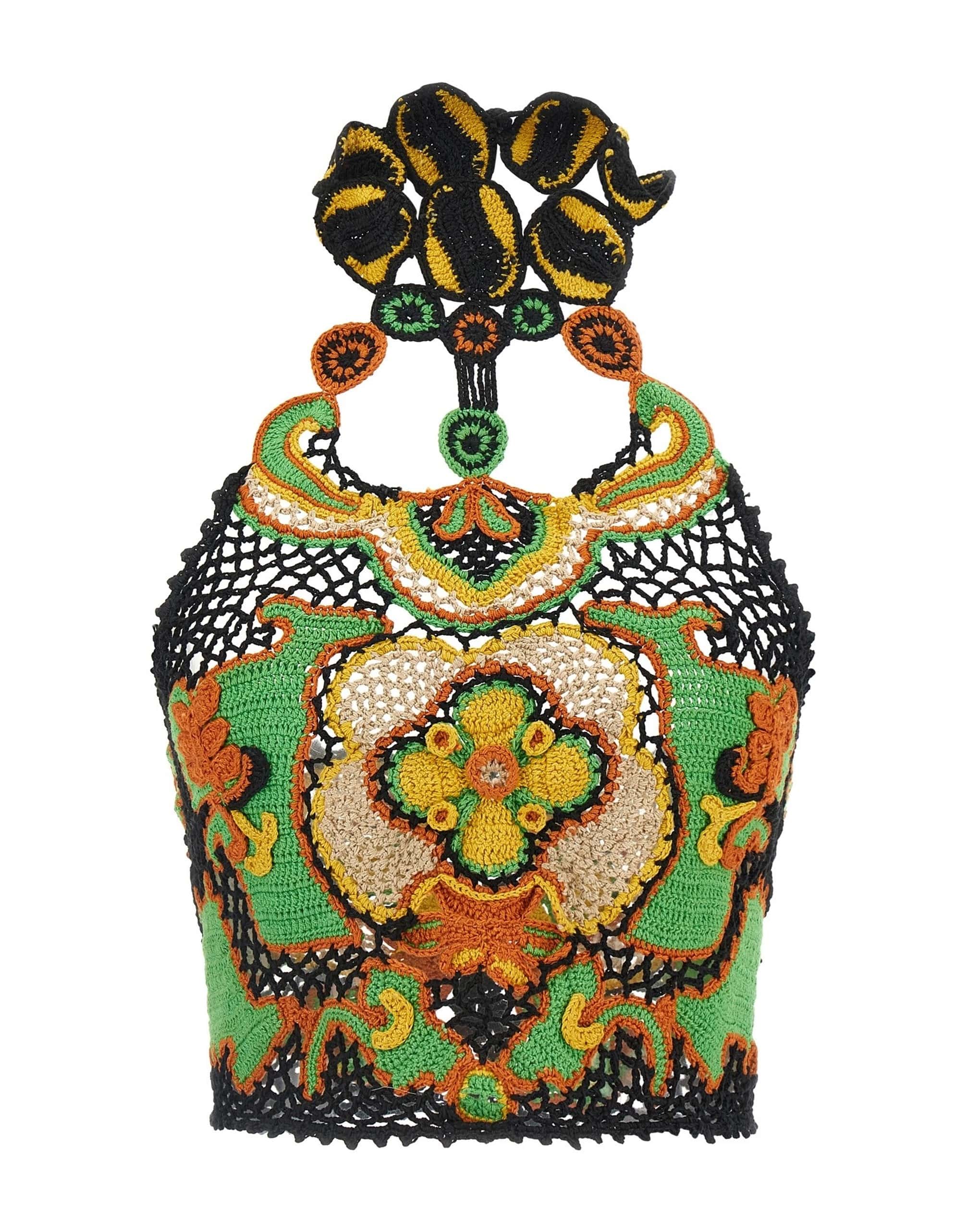 Etro Etro Floral Crochet Top