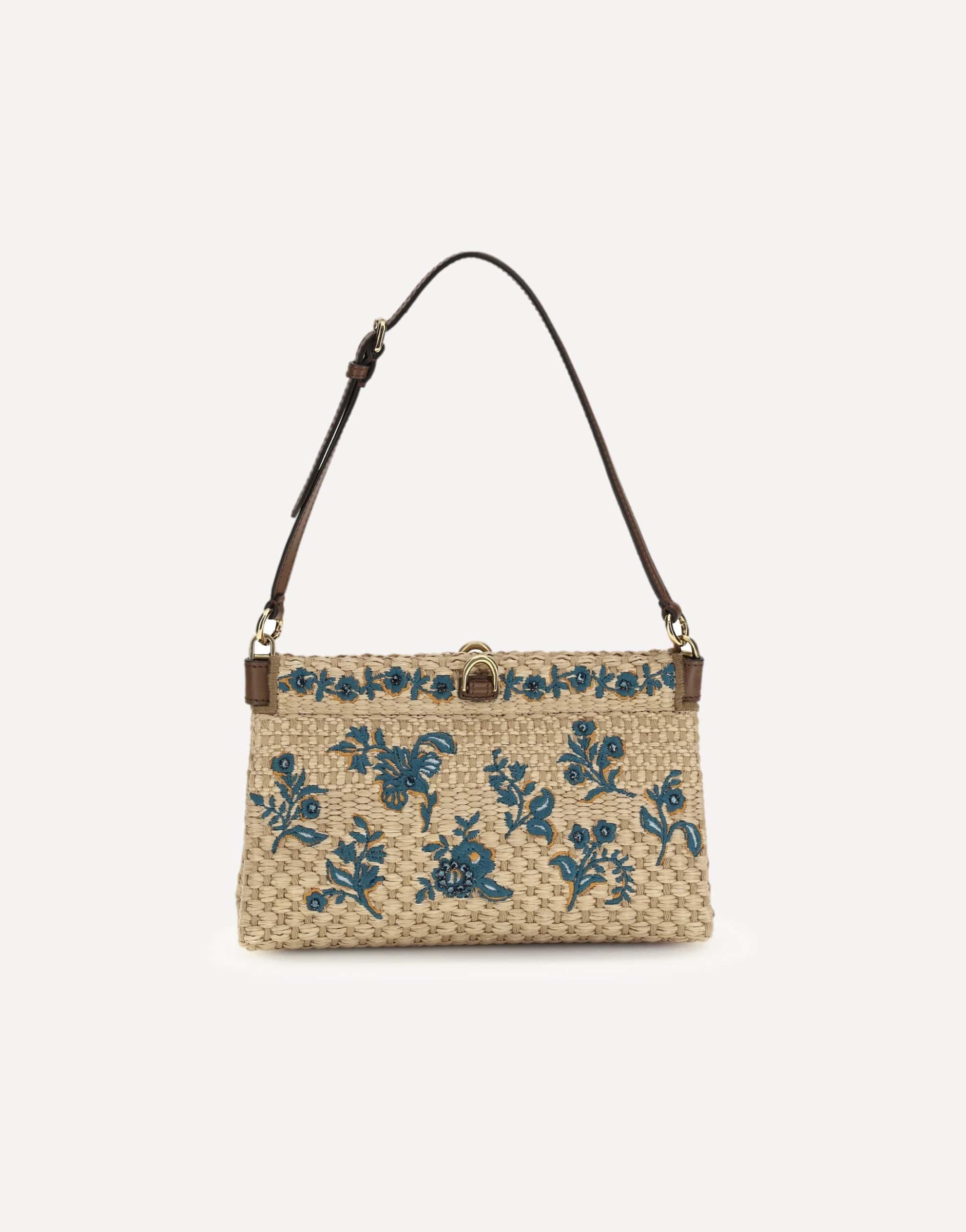 Etro Floral-Embroidered Clutch Bag