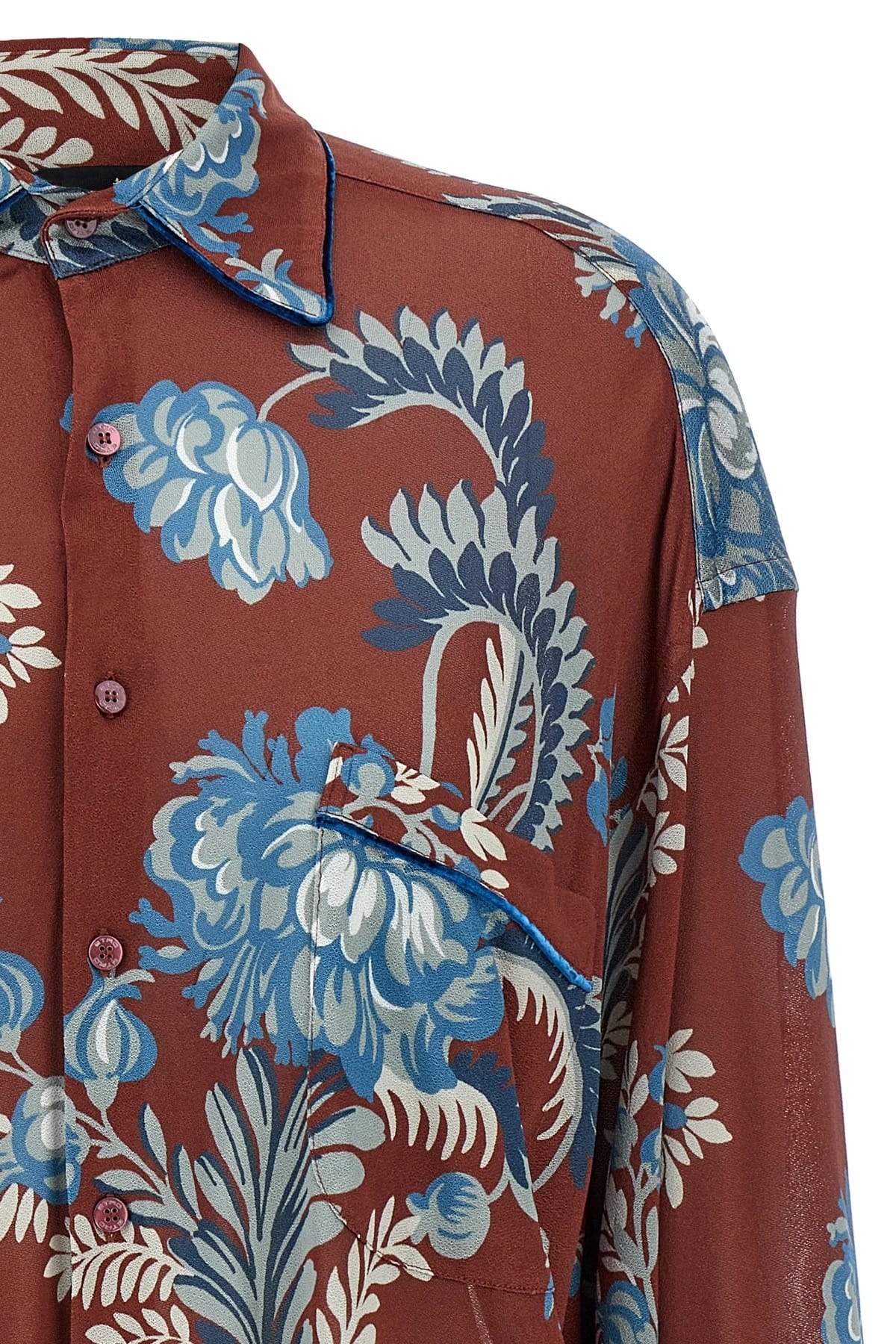 Etro Etro Floral Foliage Print Shirt