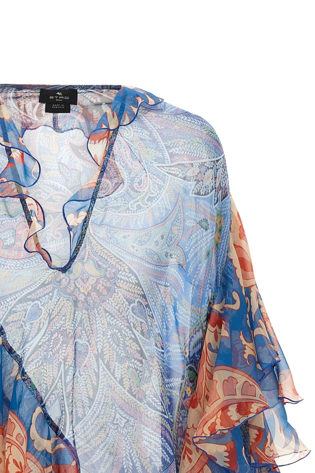 Etro Etro Floral Silk Chiffon Blouse
