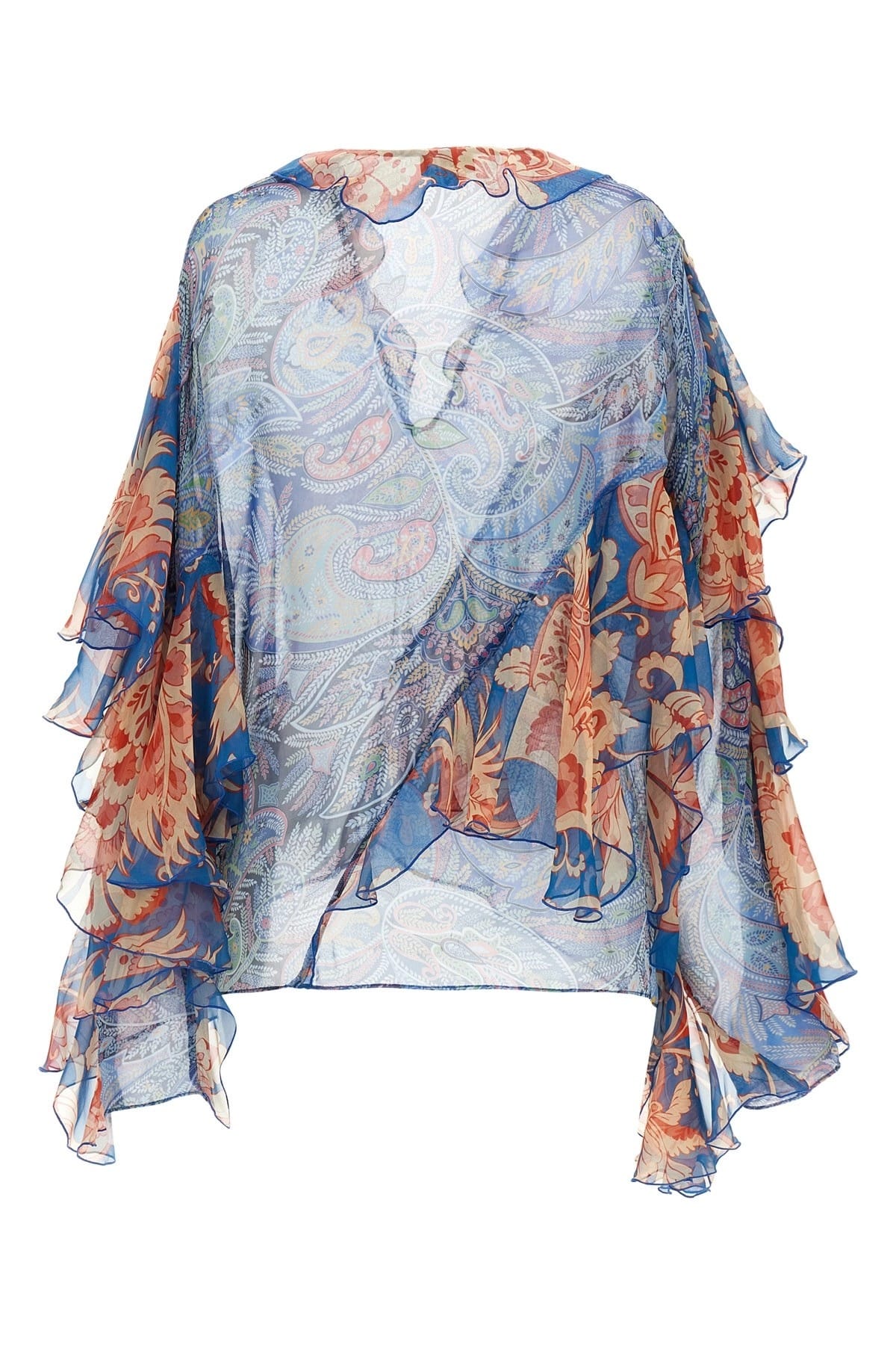 Etro Etro Floral Silk Chiffon Blouse