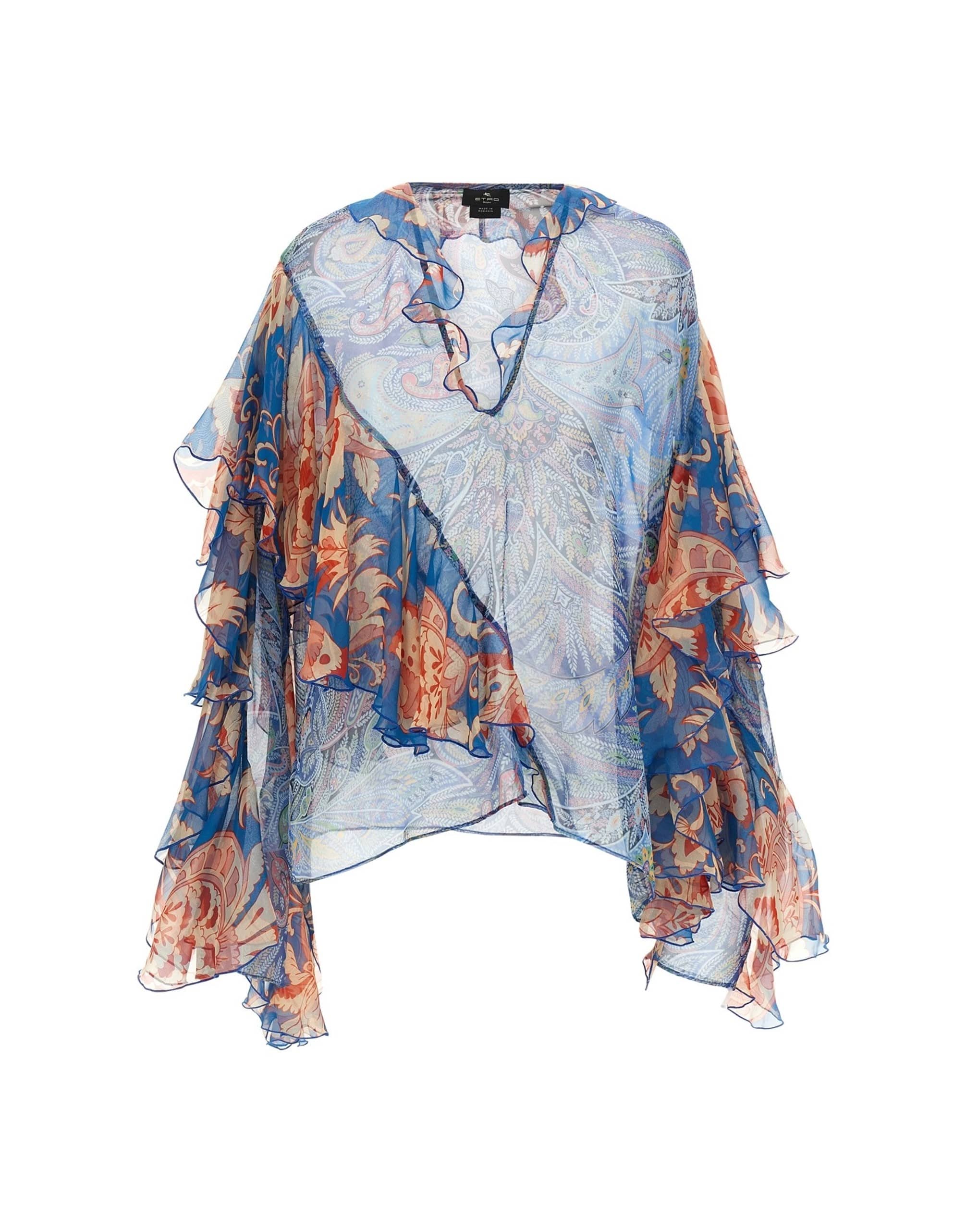 Etro Etro Floral Silk Chiffon Blouse