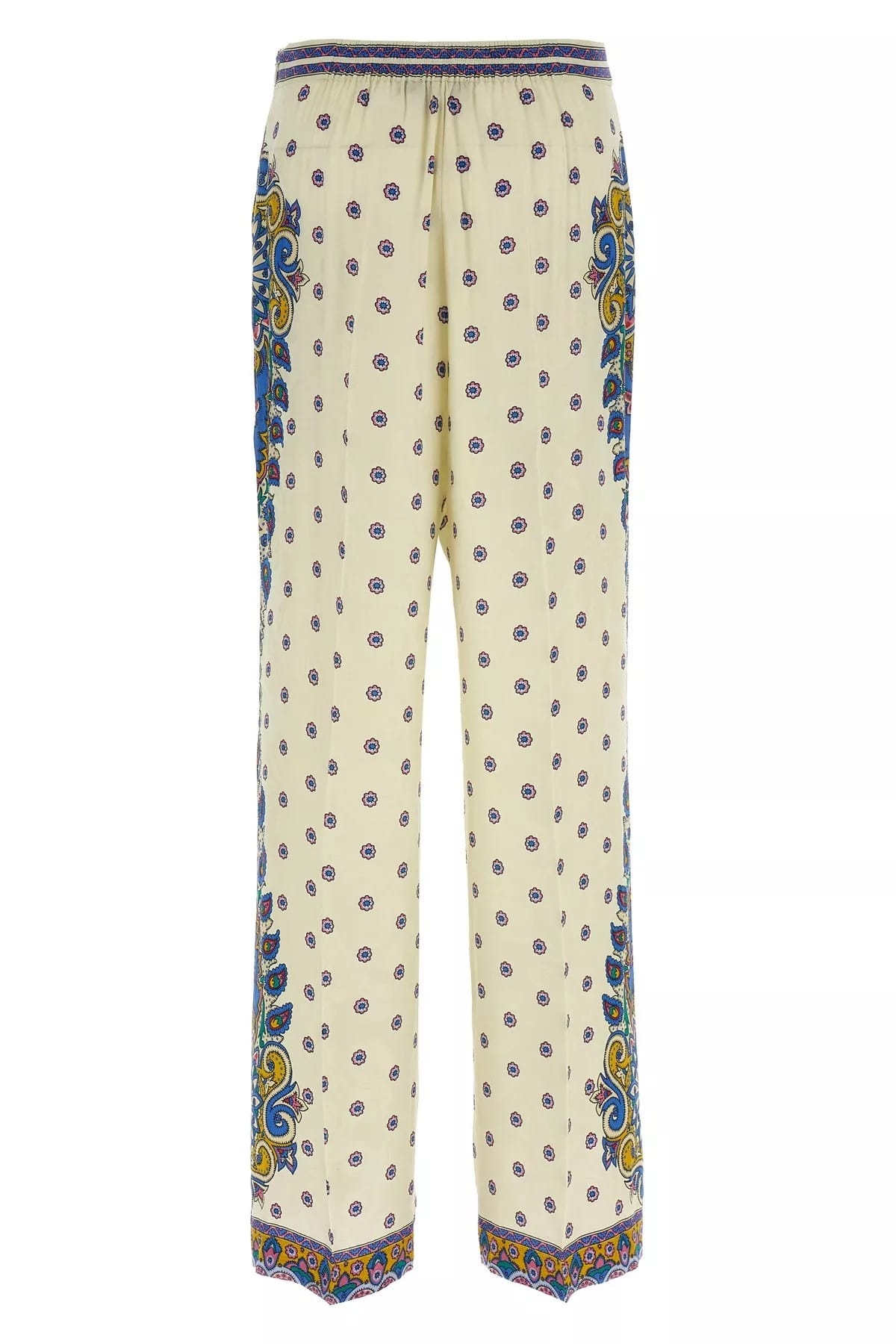 Etro Etro Jacquard Rose Palazzo Pants