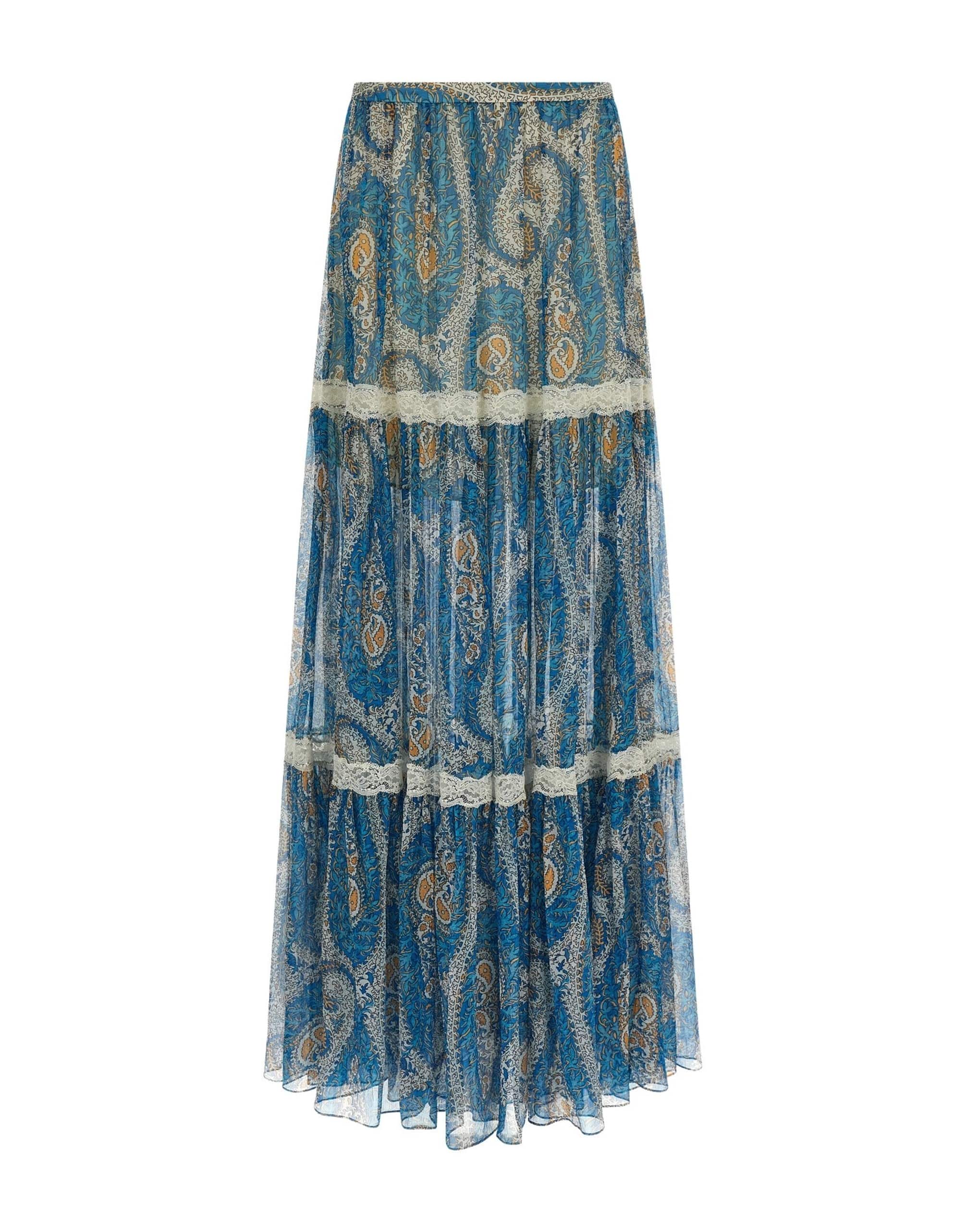 Etro Etro Lace Insert Maxi Skirt