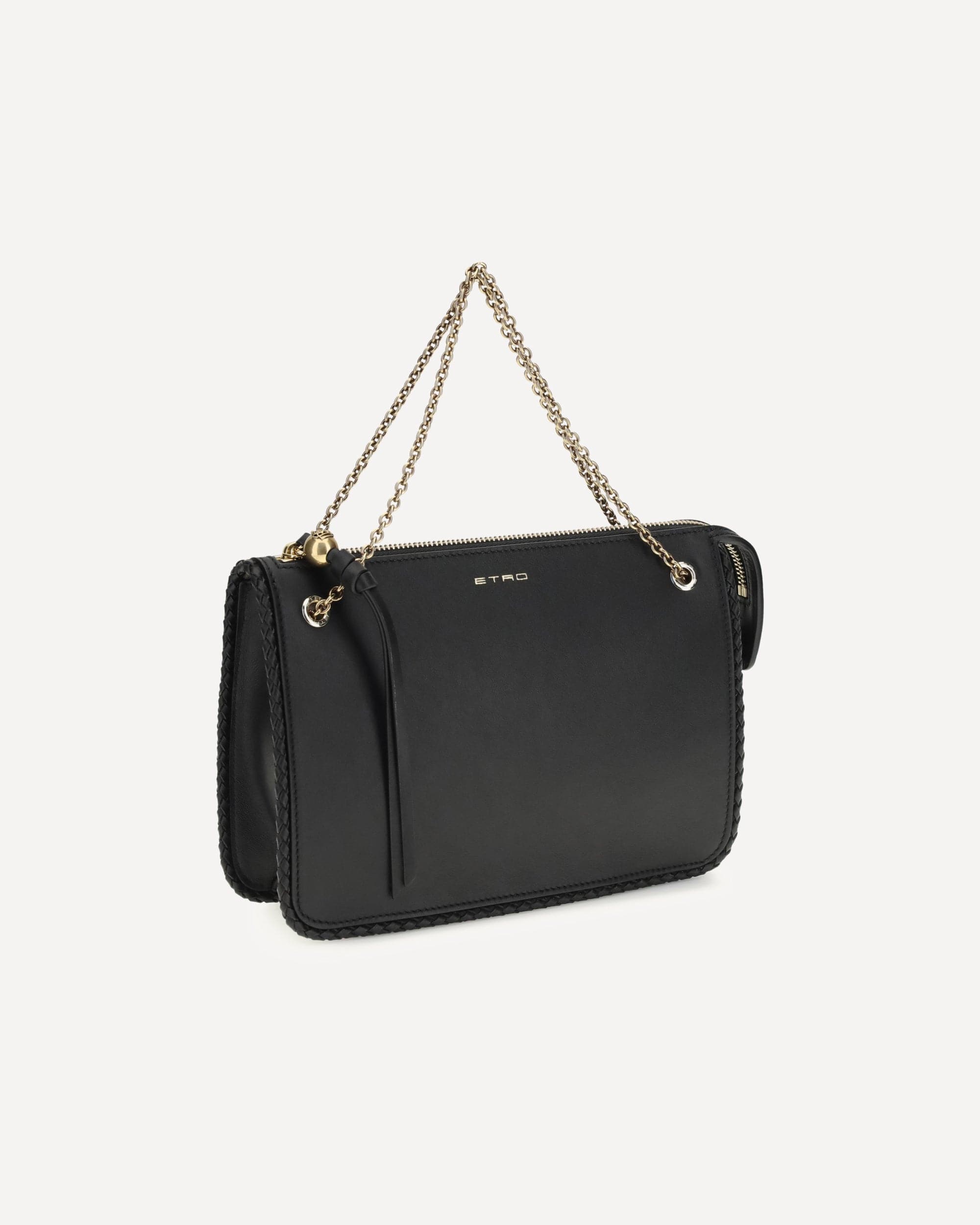 Etro Leather Crossbody Clutch