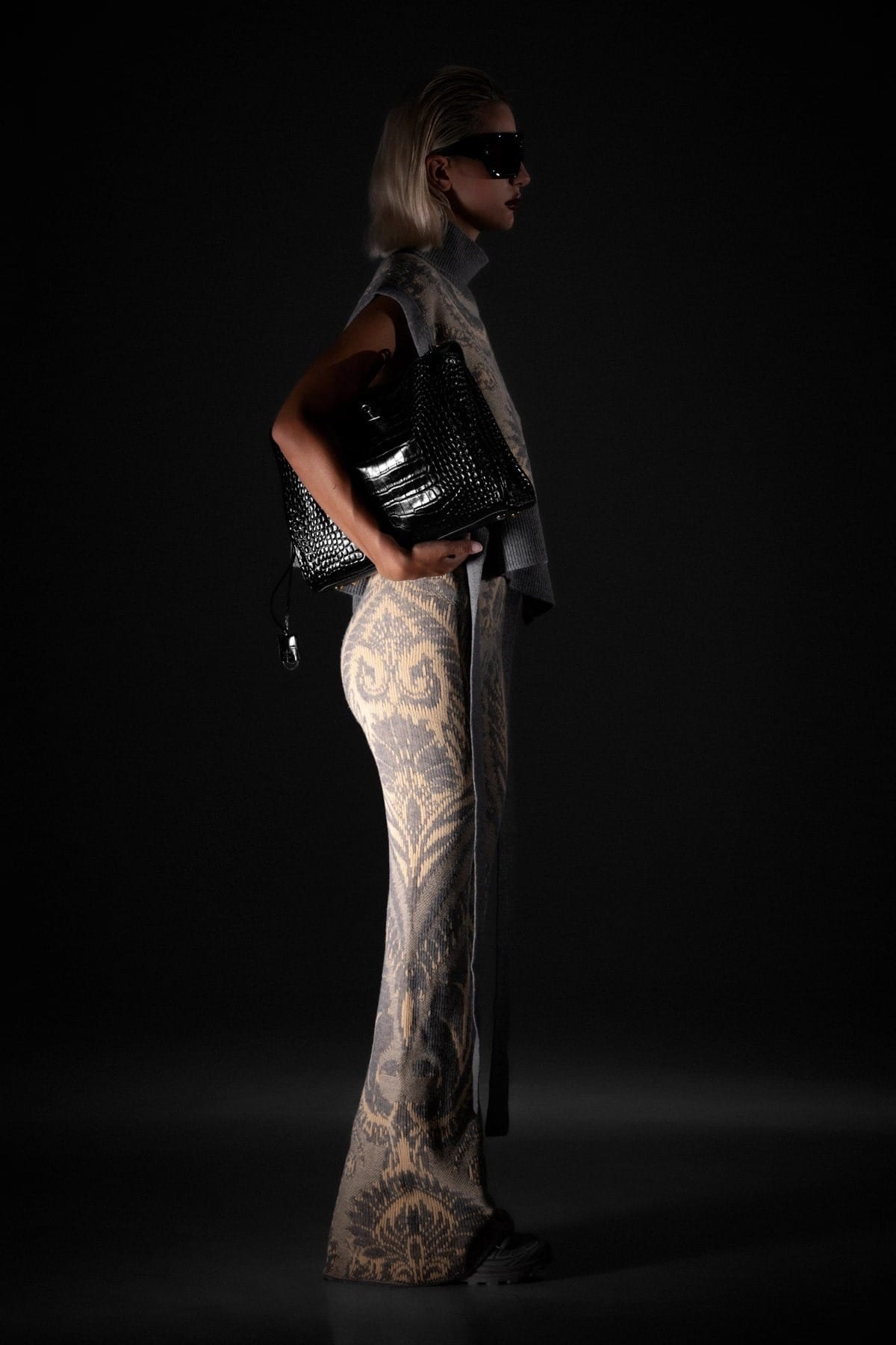 Etro Pantalones acampanados de punto Paisley Etro - alternate view