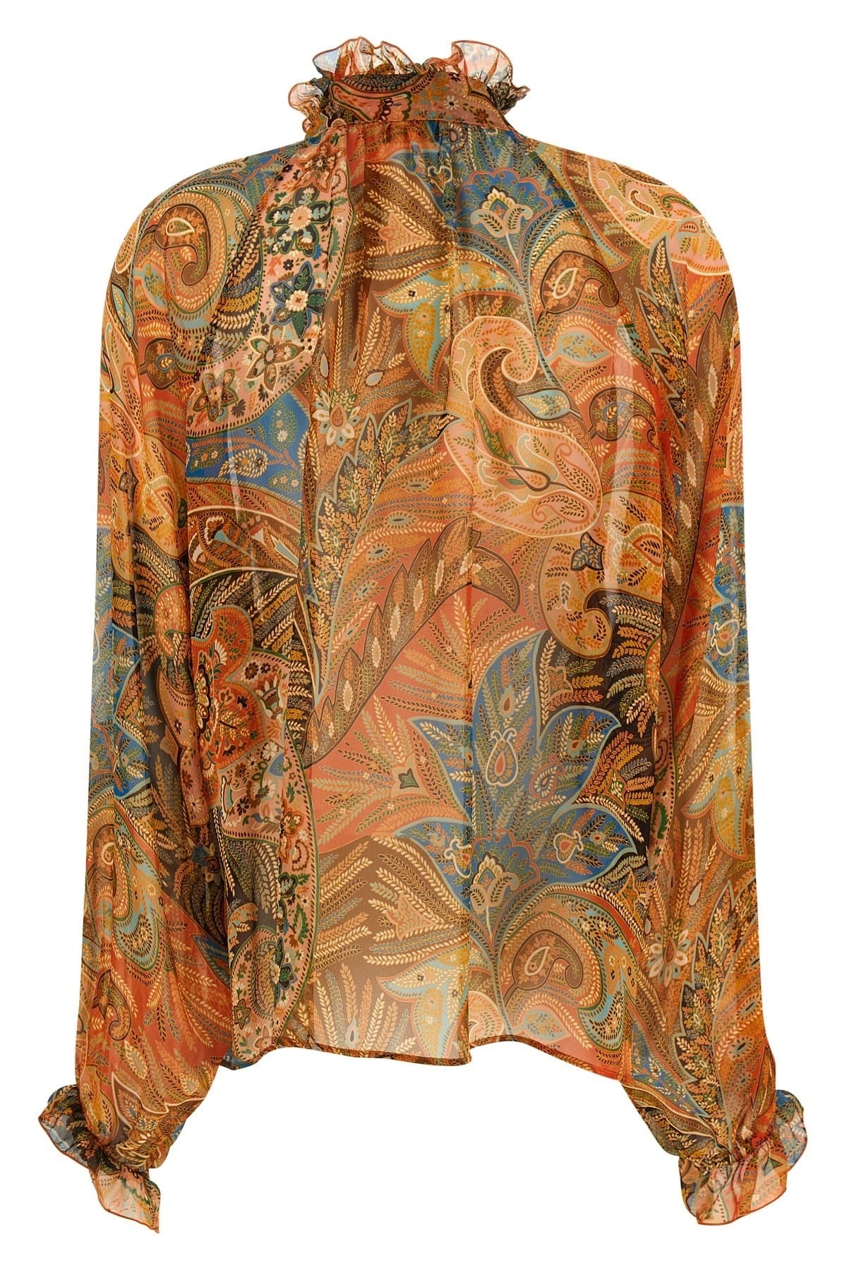 Etro Etro Paisley Print Chiffon Shirt