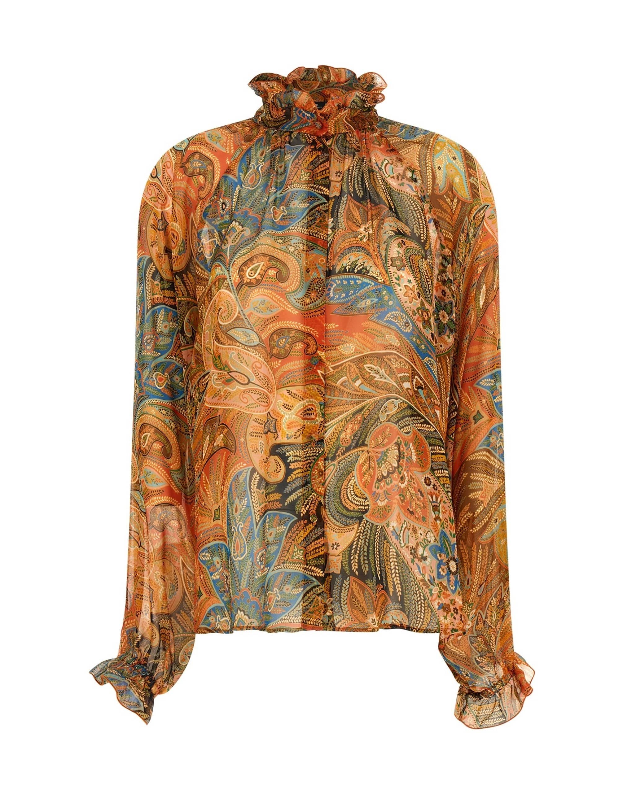 Etro Etro Paisley Print Chiffon Shirt