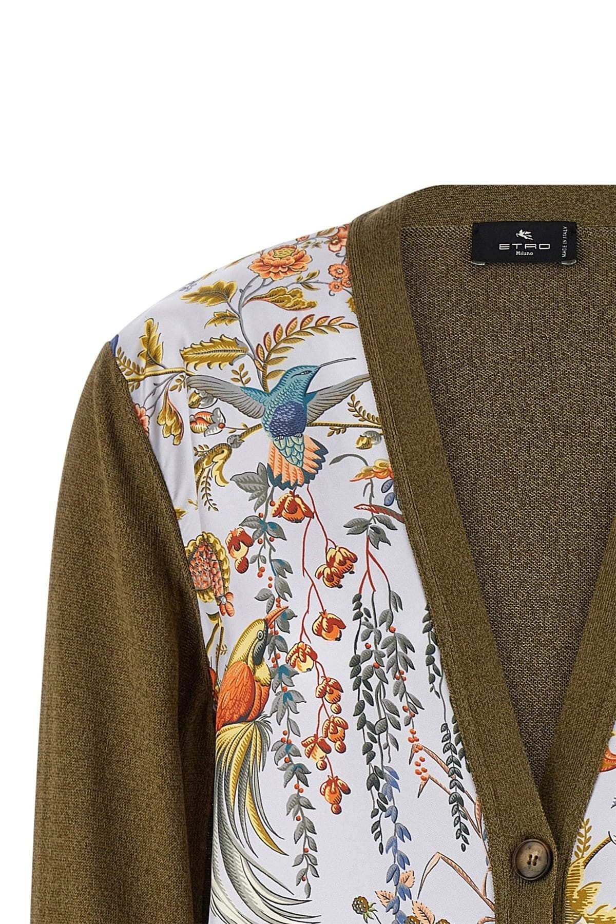 Etro ペイズリーシルクインサートカーディガン | Sendegaro JP