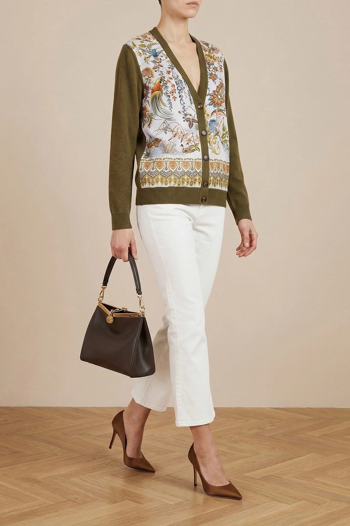 Etro ペイズリーシルクインサートカーディガン | Sendegaro JP