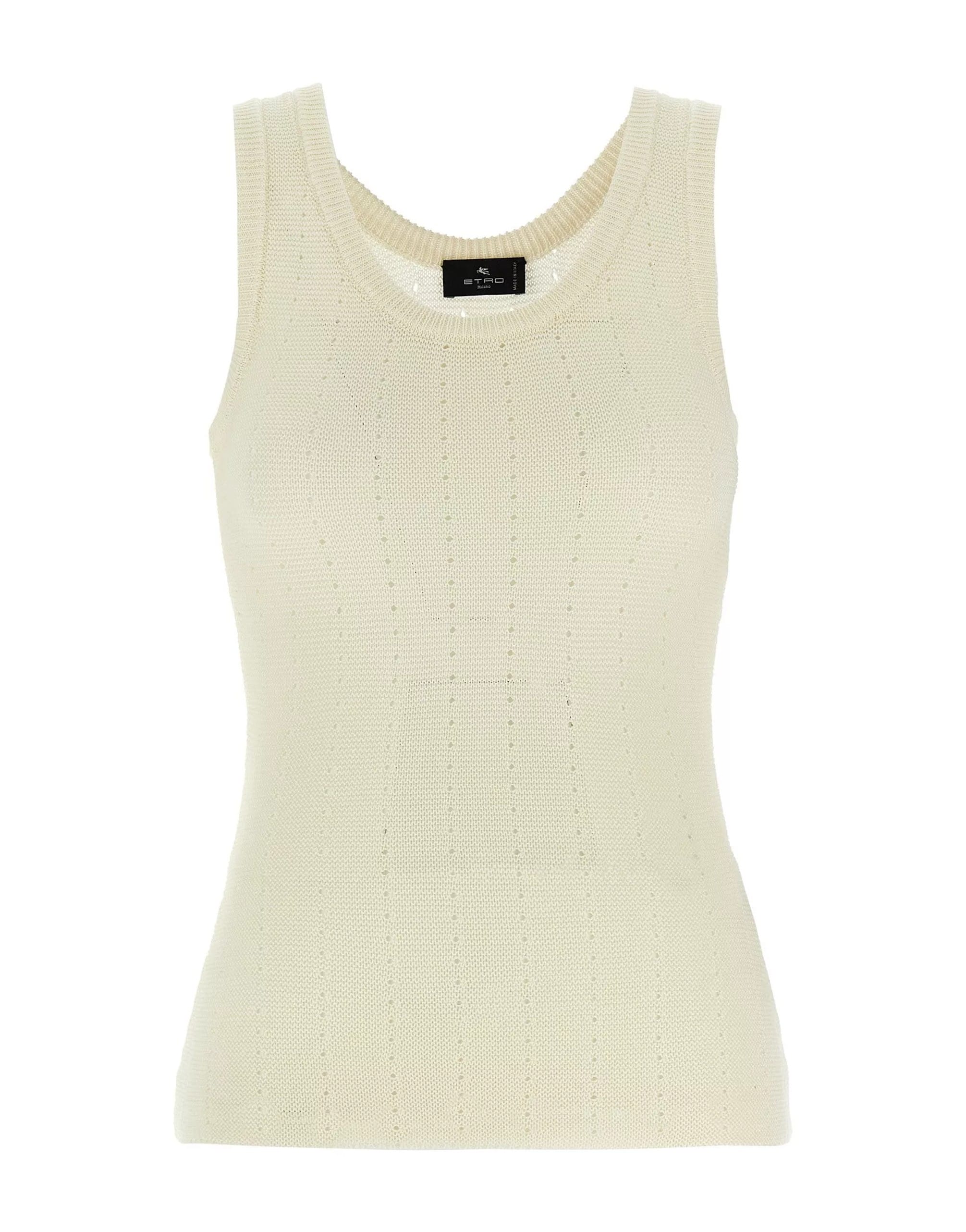 Etro Etro Punched Silk Blend Top