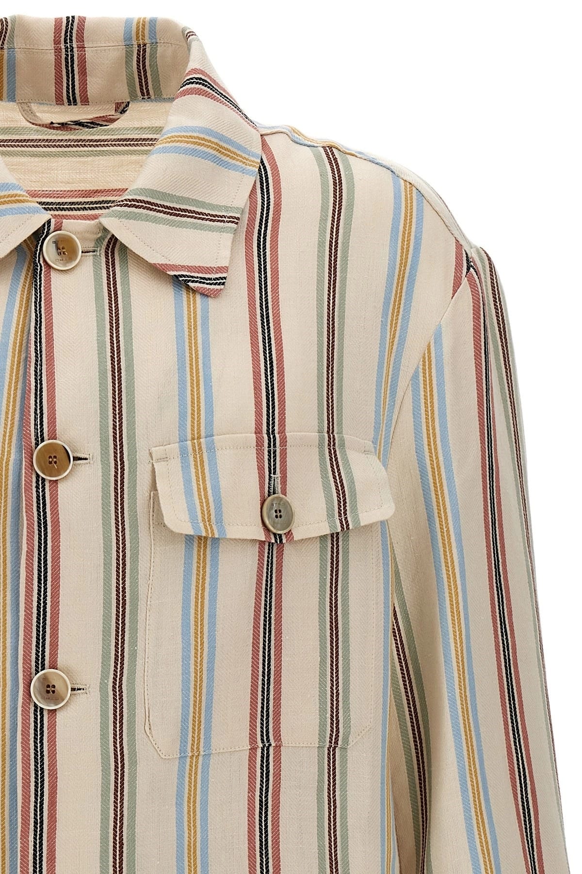 Etro Etro Striped Linen Overshirt