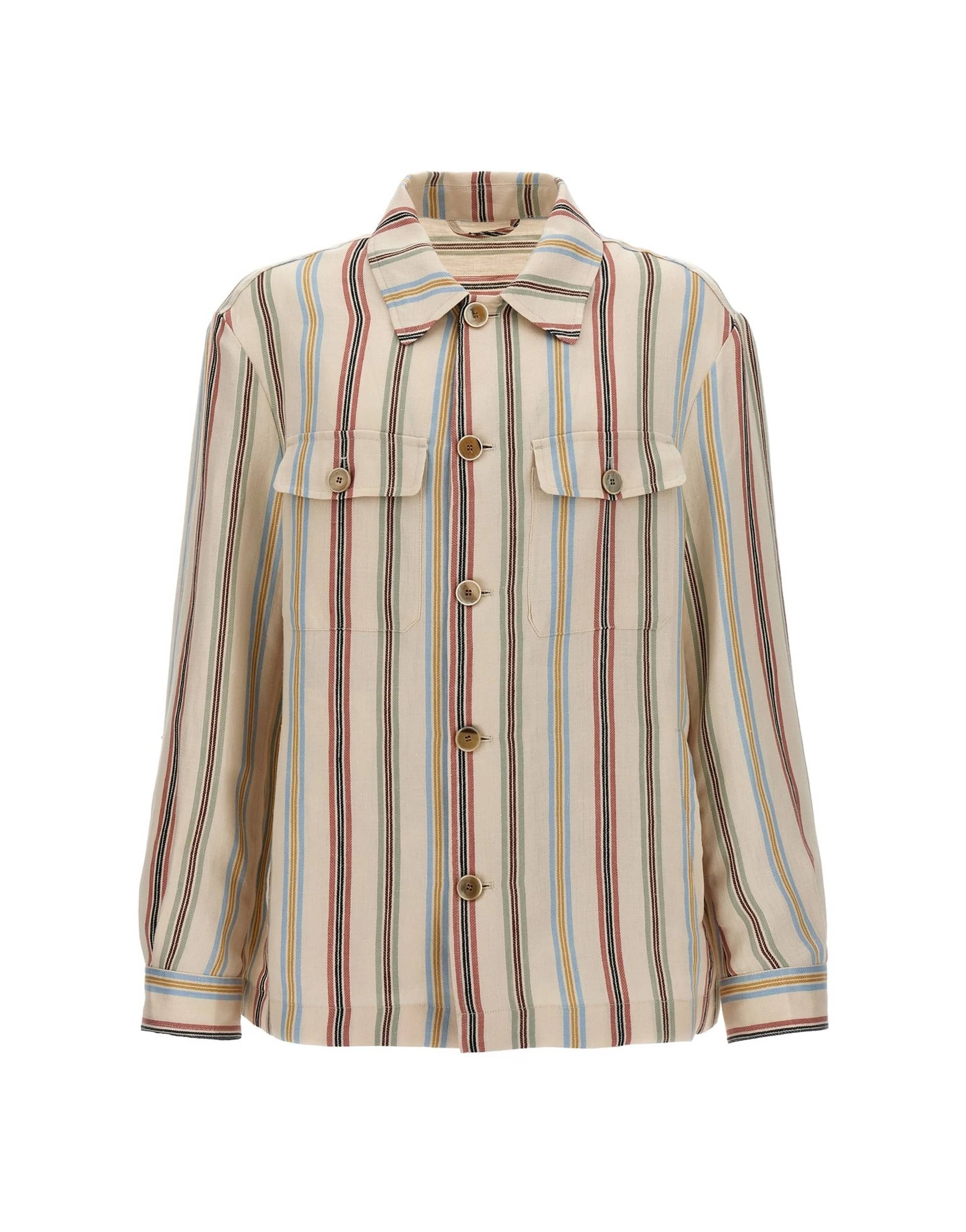 Etro Etro Striped Linen Overshirt
