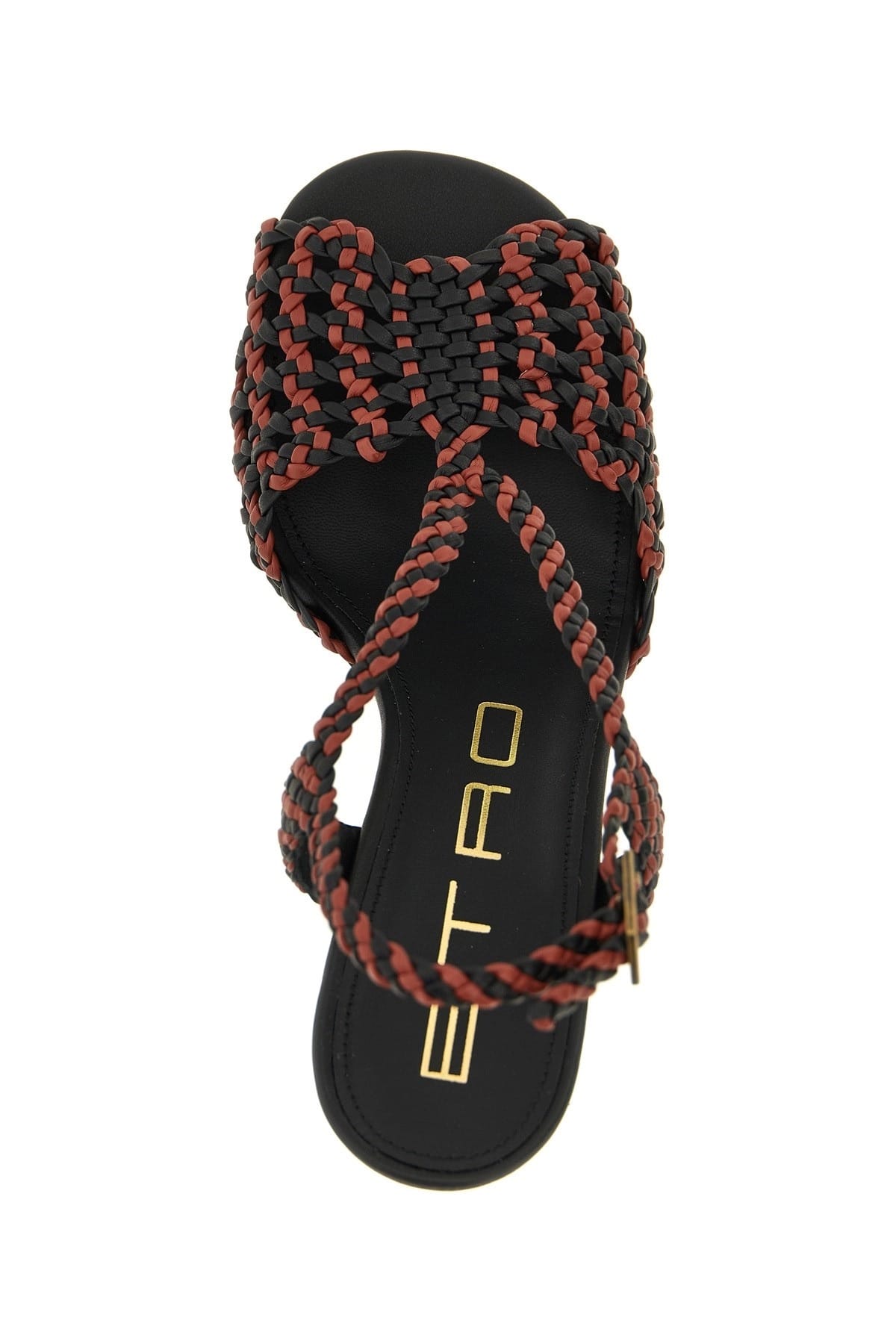 Etro Etro Two-Tone Woven Heel Sandals
