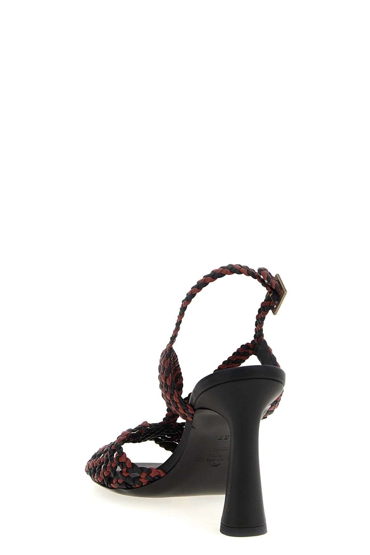 Etro Etro Two-Tone Woven Heel Sandals