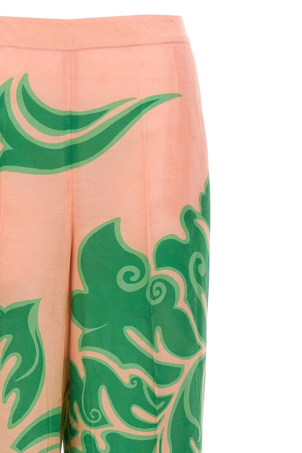 Etro Etro Wide-Leg Silk Blend Pants