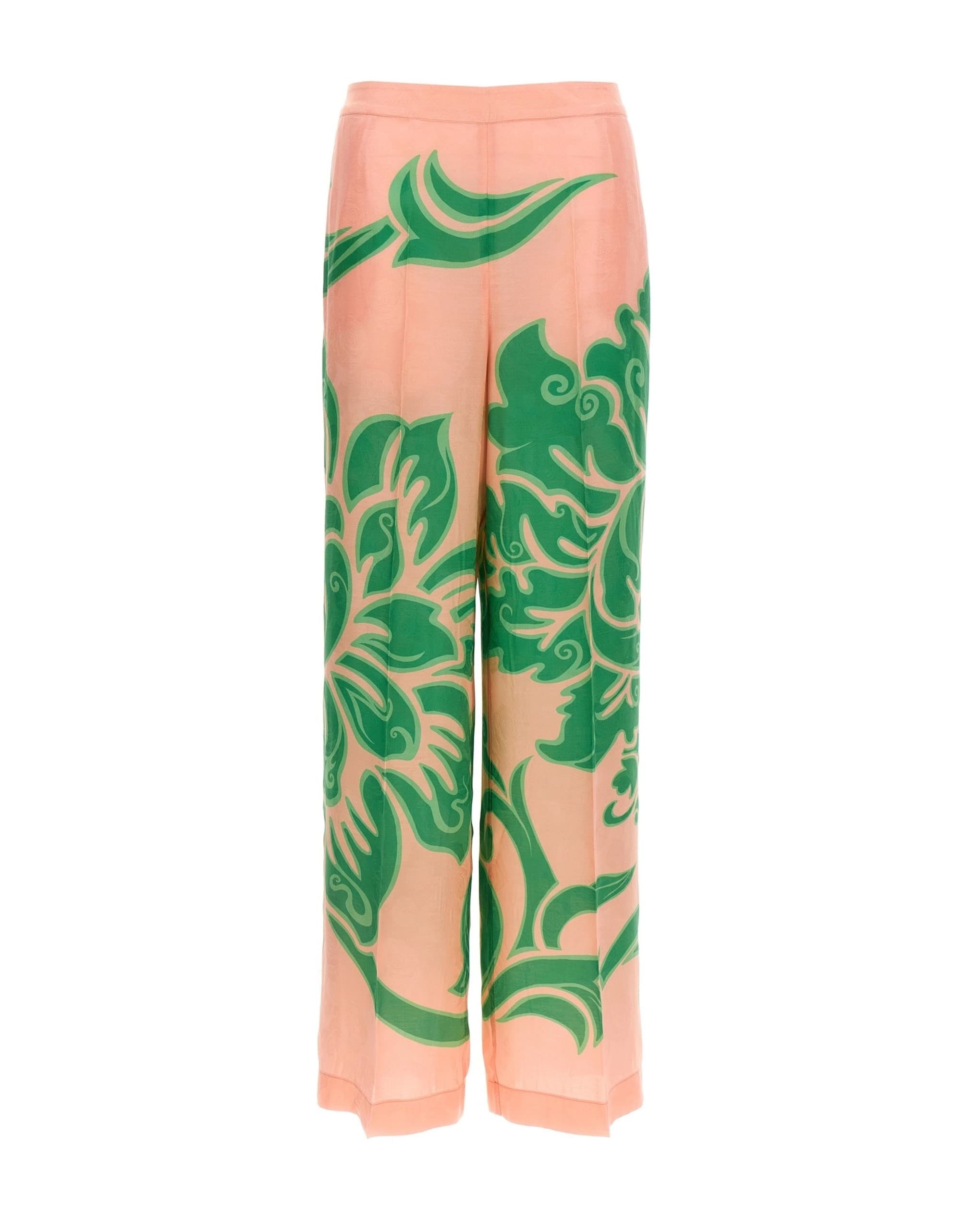 Etro Etro Wide-Leg Silk Blend Pants