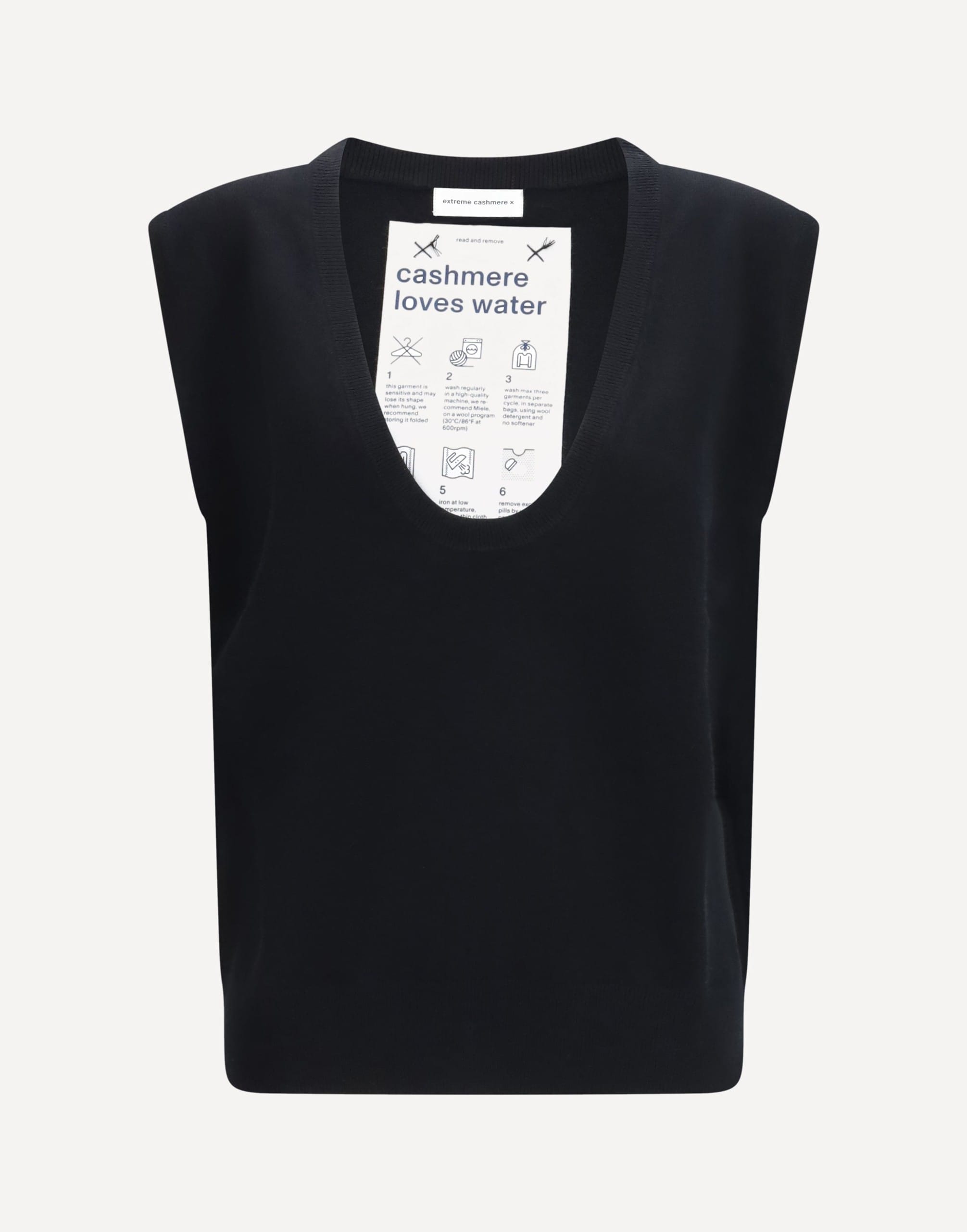 Extreme Cashmere N°423 Lord Cashmere Sleeveless Sweater