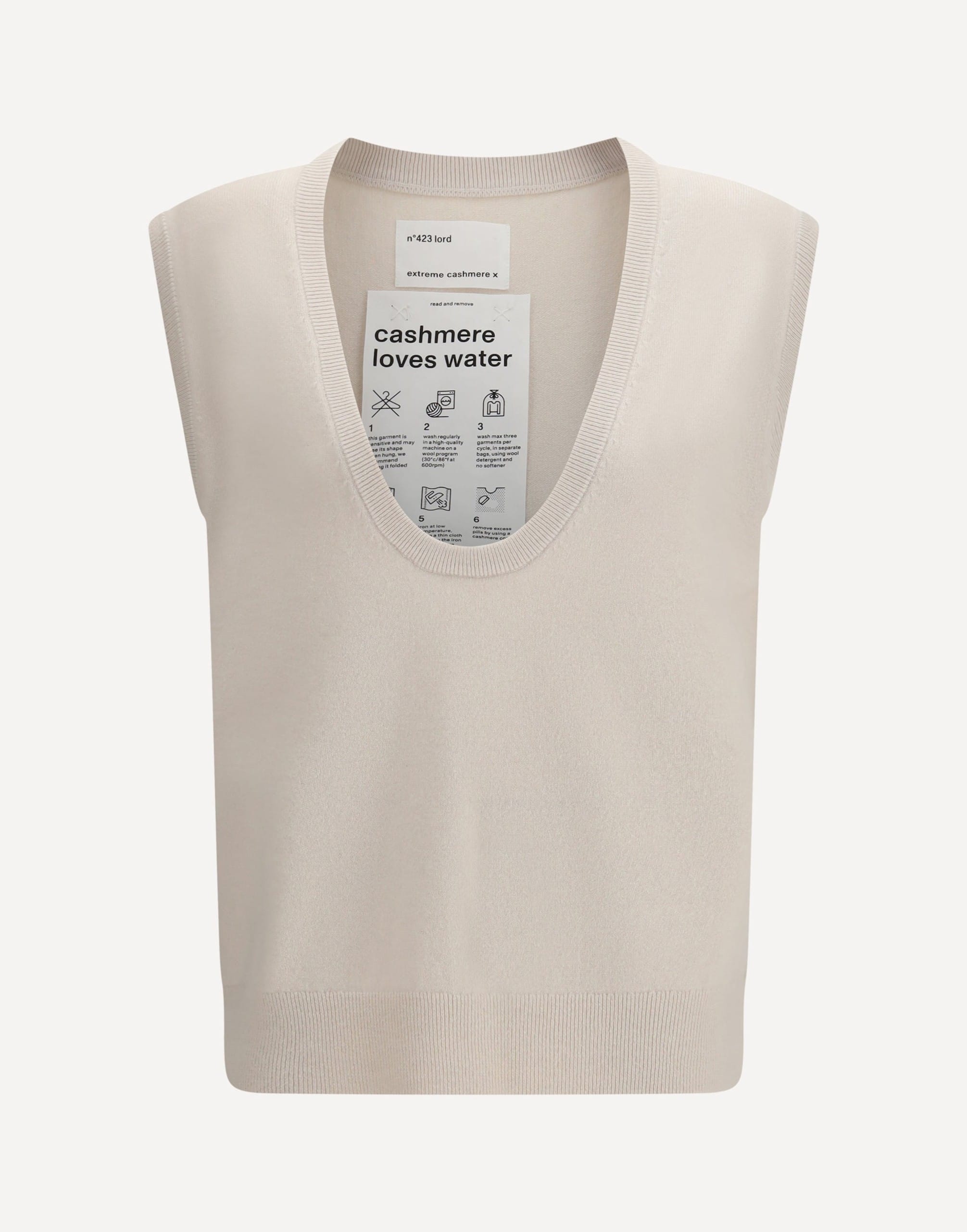 Extreme Cashmere N°423 Lord Cashmere Sleeveless Sweater