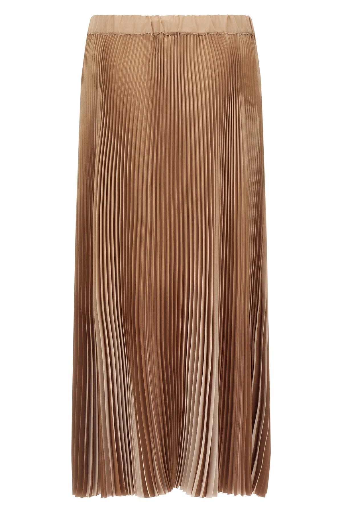 Jupe midi plissée bicolore beige Fabiana Filippi