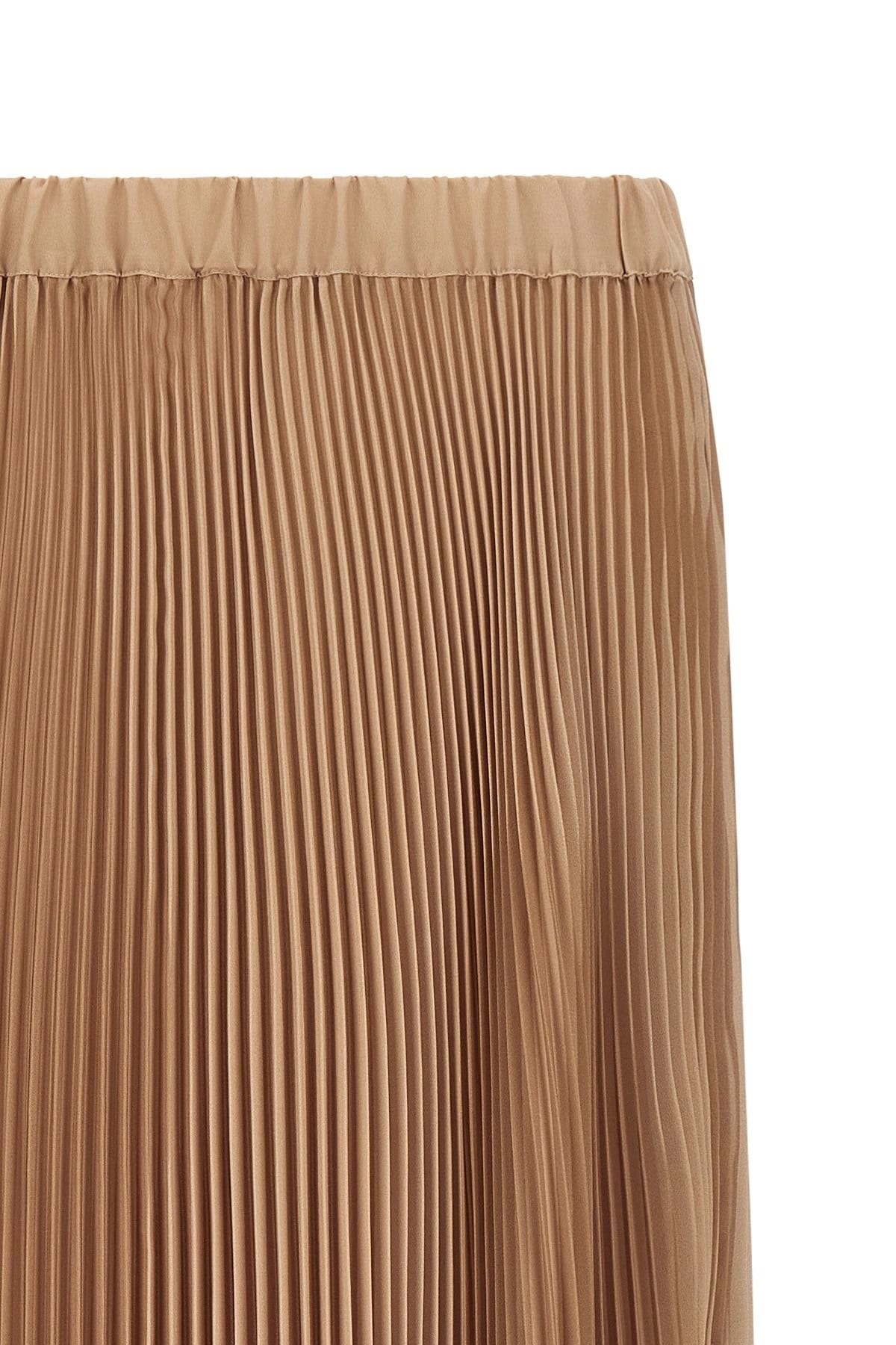 Jupe midi plissée bicolore beige Fabiana Filippi