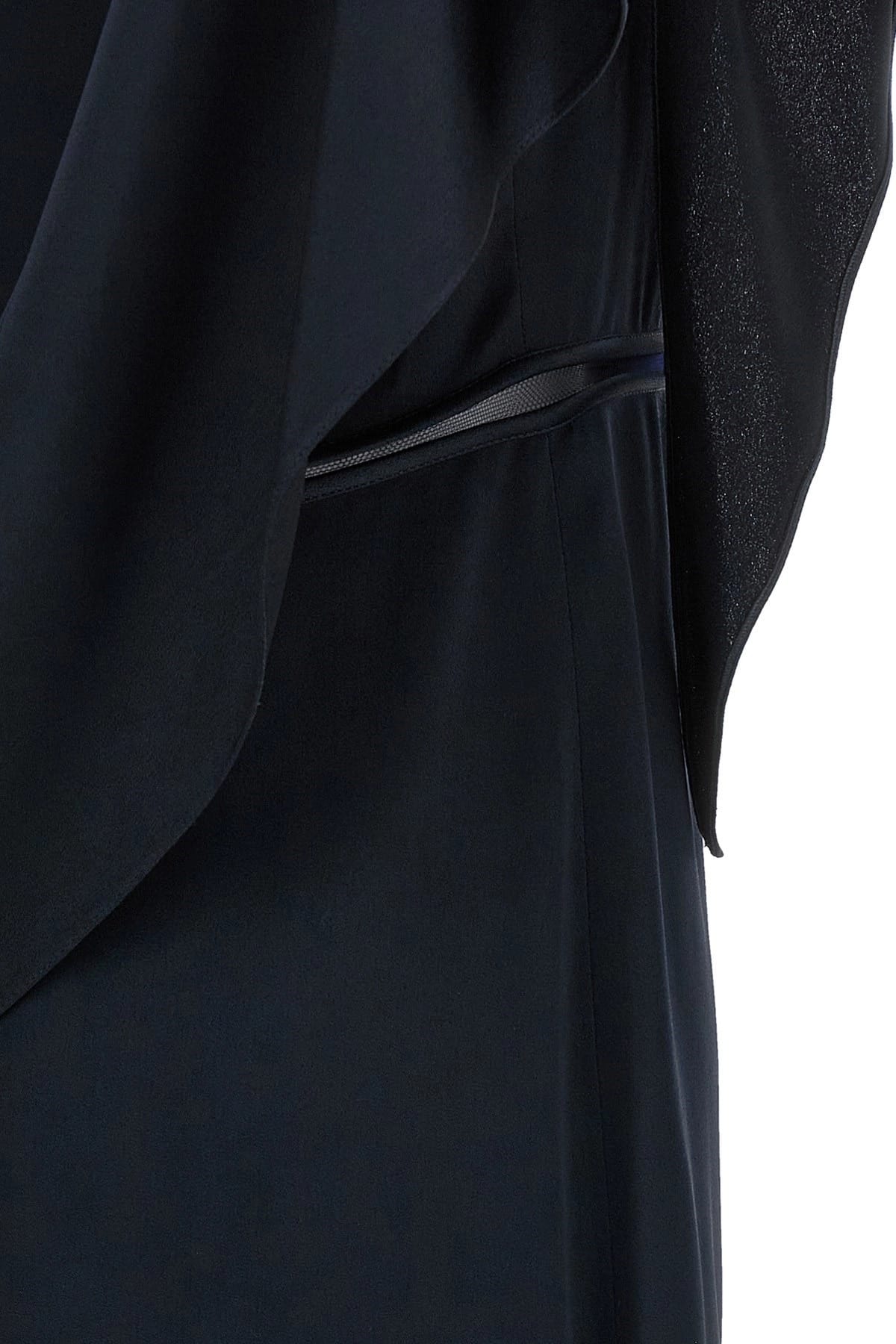 Fabiana Filippi Fabiana Filippi Blue Ruffle Cut-Out Midi Dress