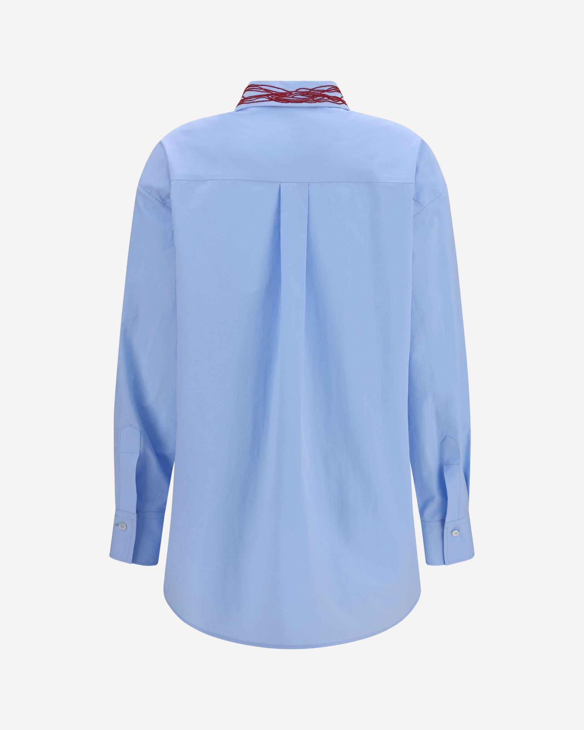 Fabiana Filippi Boyfriend Poplin Shirt With Embellished Collar