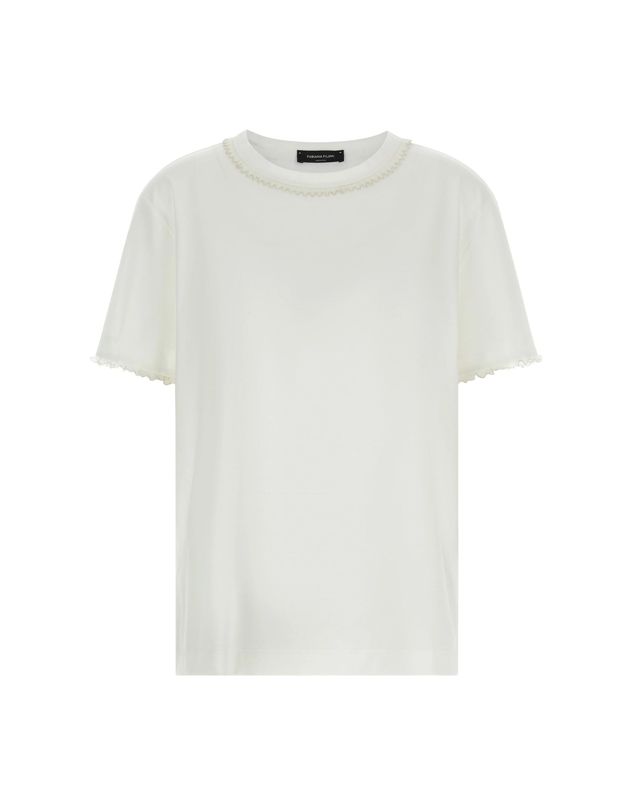 Fabiana Filippi Fabiana Filippi Embroidery Detail T-Shirt