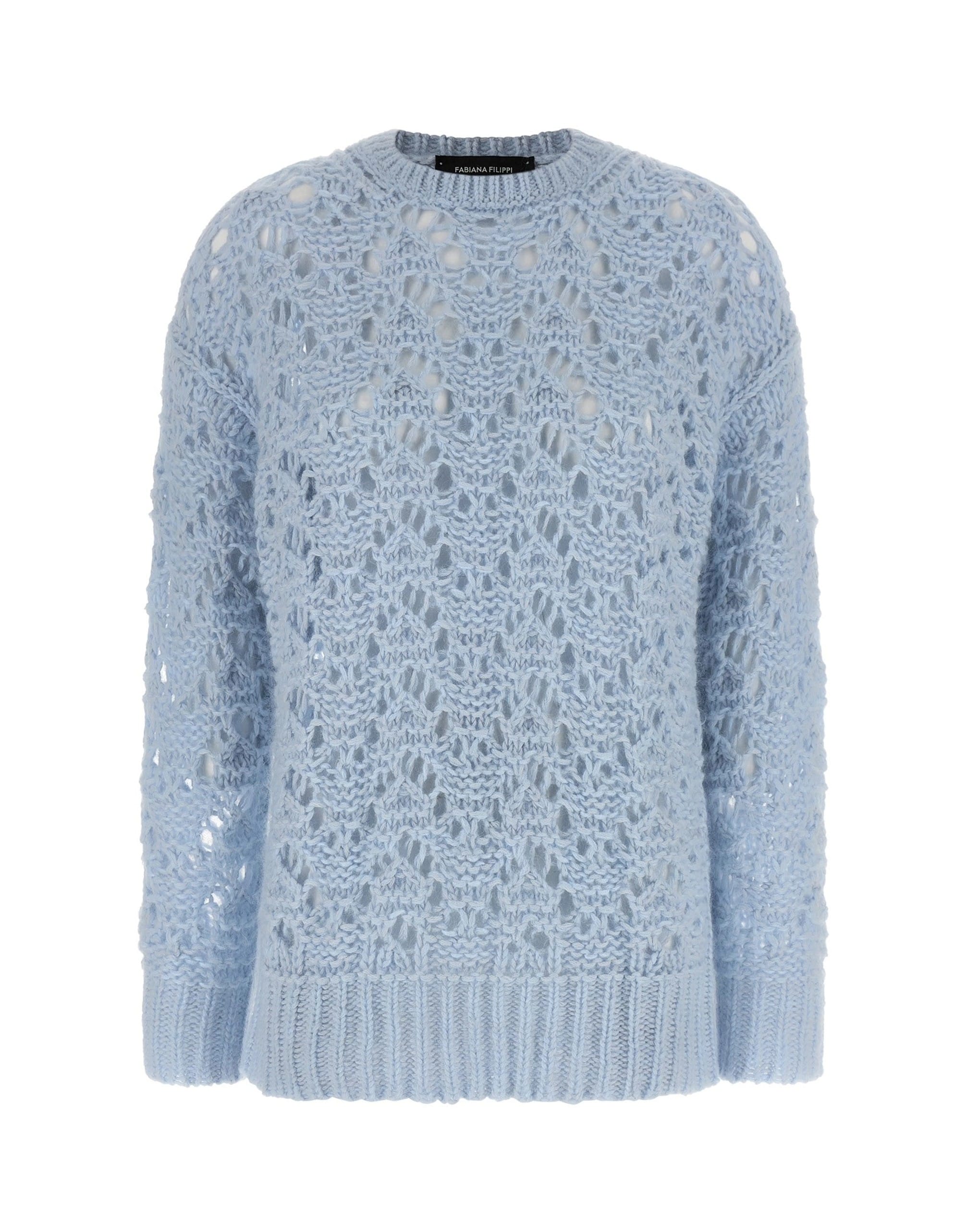 Fabiana Filippi Fabiana Filippi Openwork Wool Blend Sweater