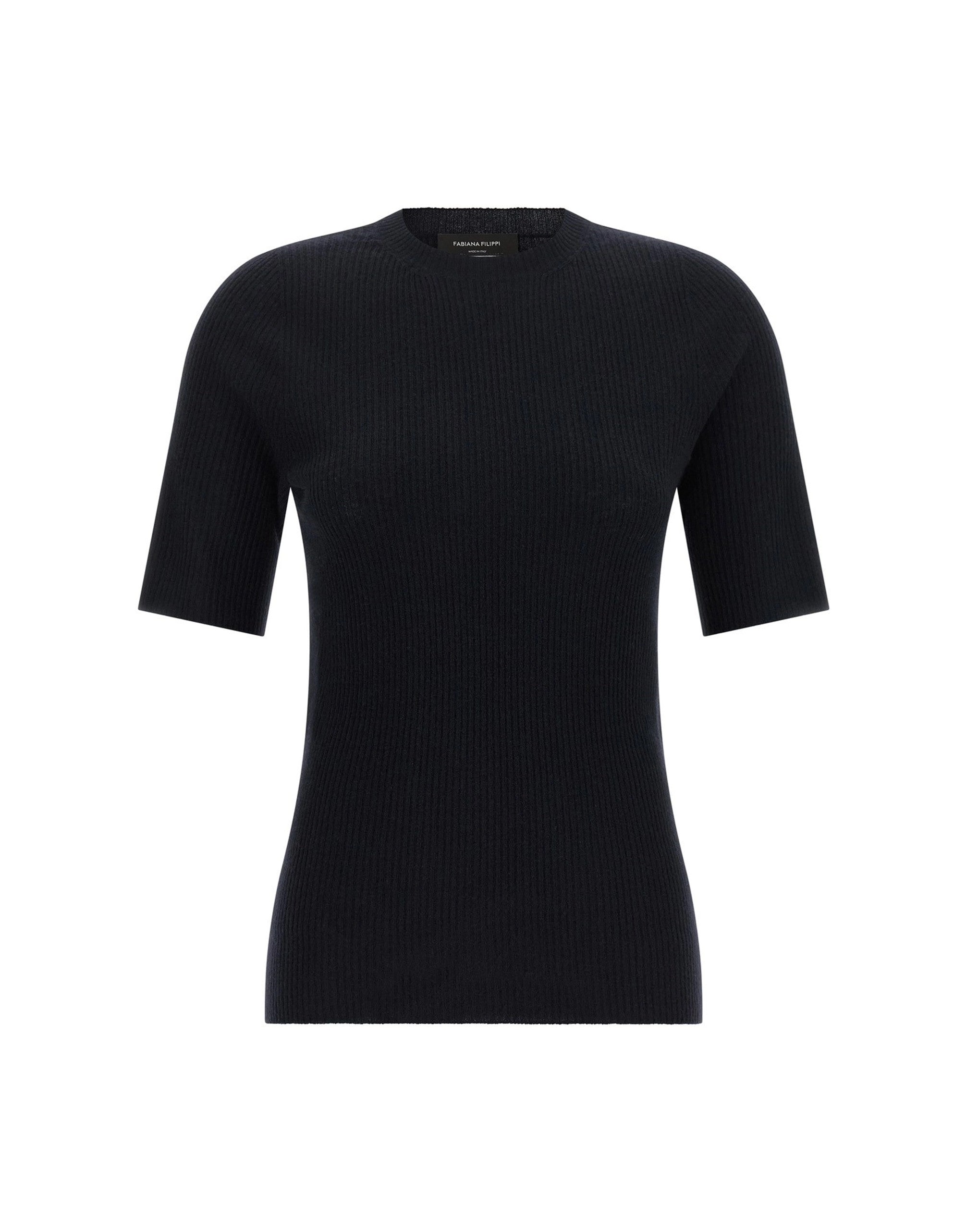 Fabiana Filippi Ribbed Knit Crewneck T-Shirt