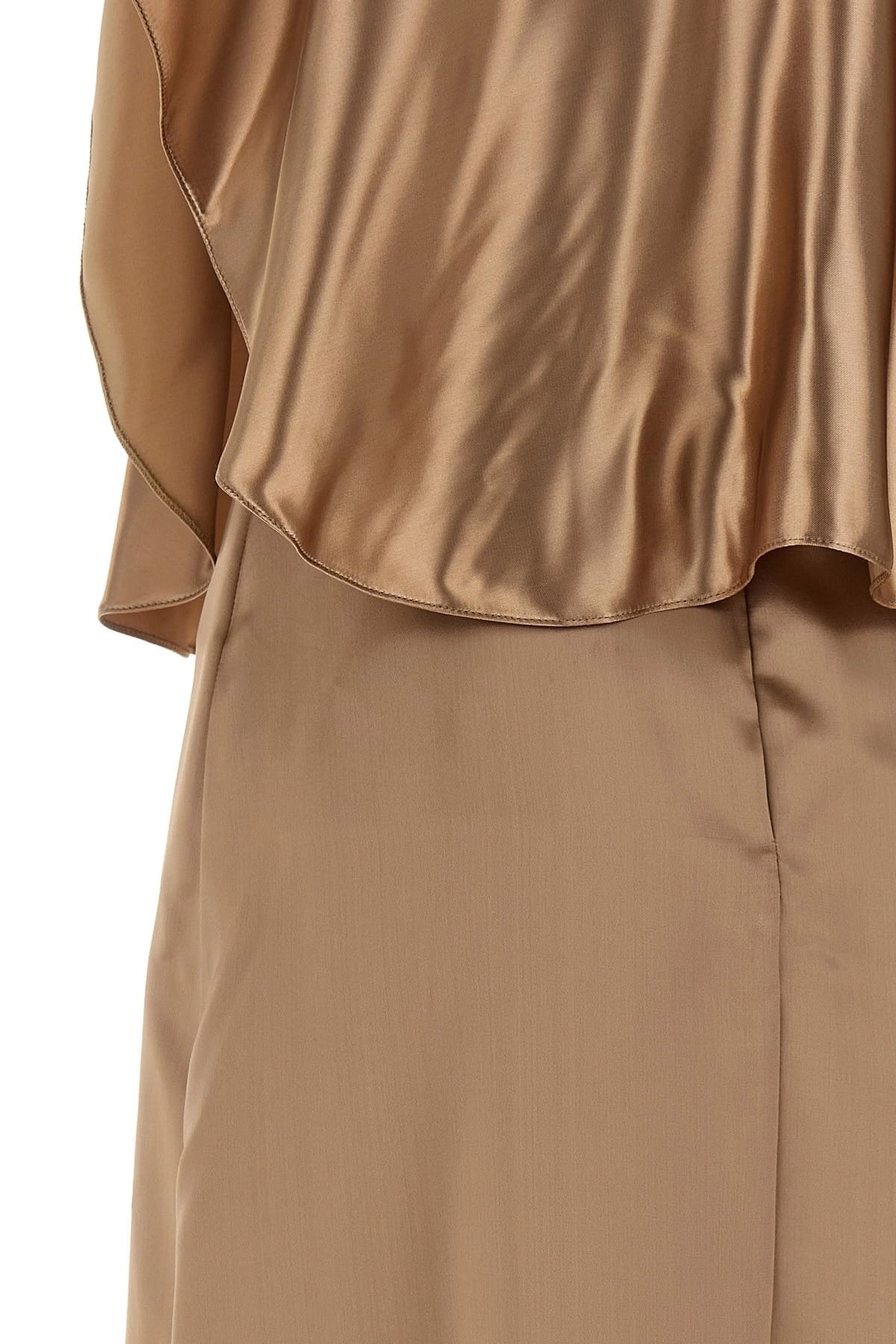 Fabiana Filippi Fabiana Filippi Satin Midi Dress With Cape