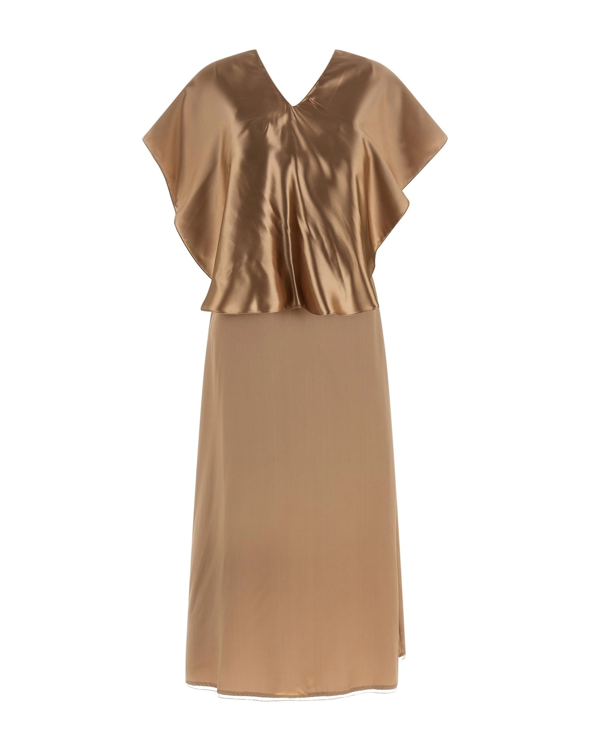 Fabiana Filippi Fabiana Filippi Satin Midi Dress With Cape