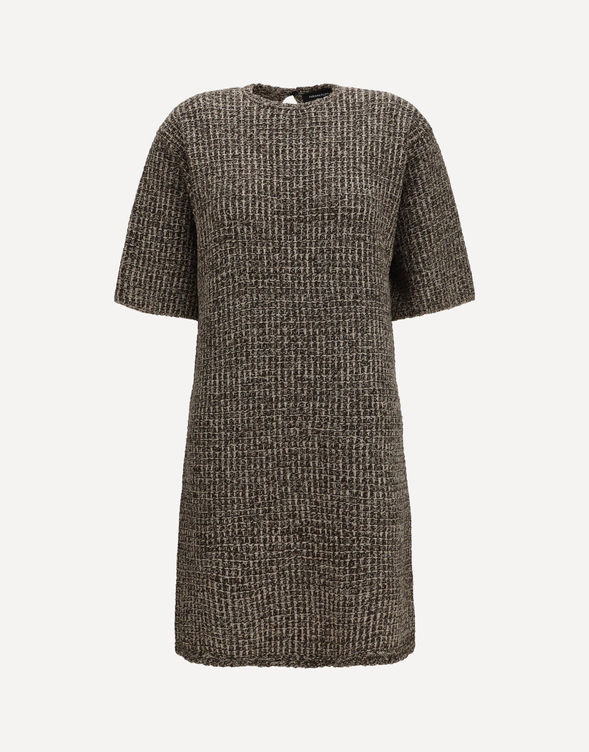 Abito in tweed effetto paillettes Fabiana Filippi