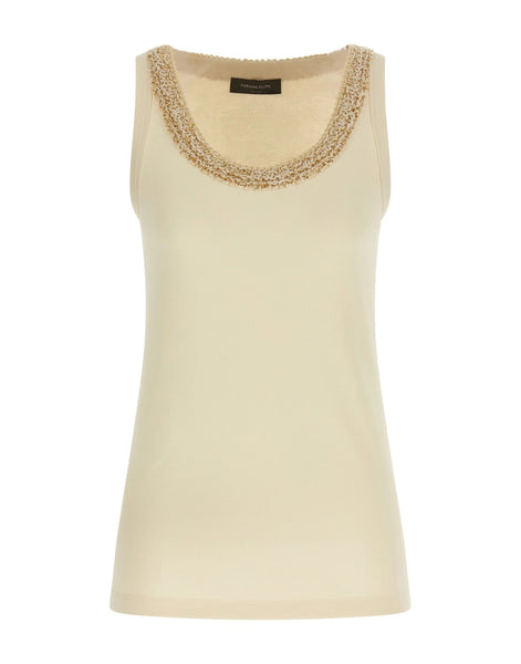 Fabiana Filippi Tweed Insert Top | Sendegaro IT