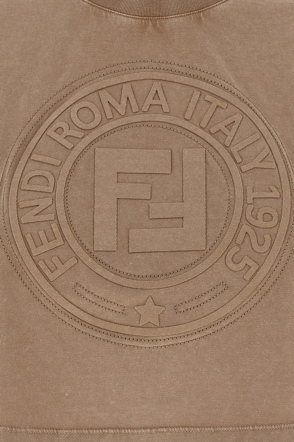 Fendi Fendi 3D Roma Crop T-Shirt