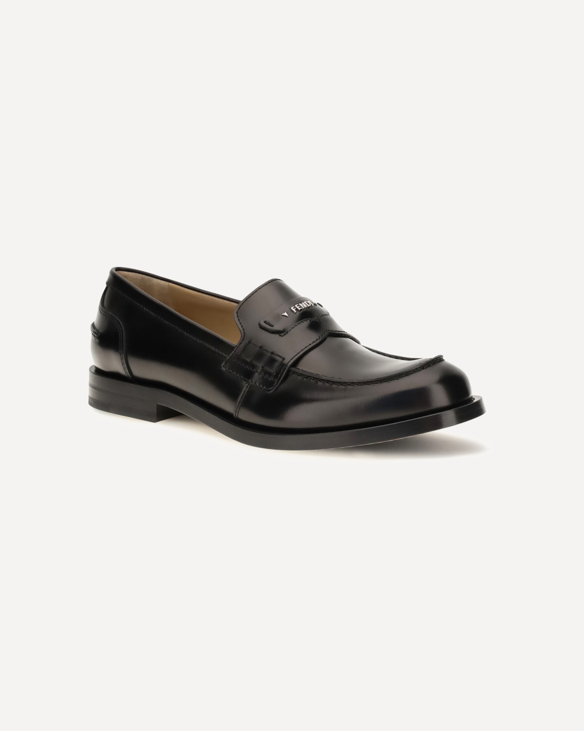 Fendi Ateneo Calfskin Loafers