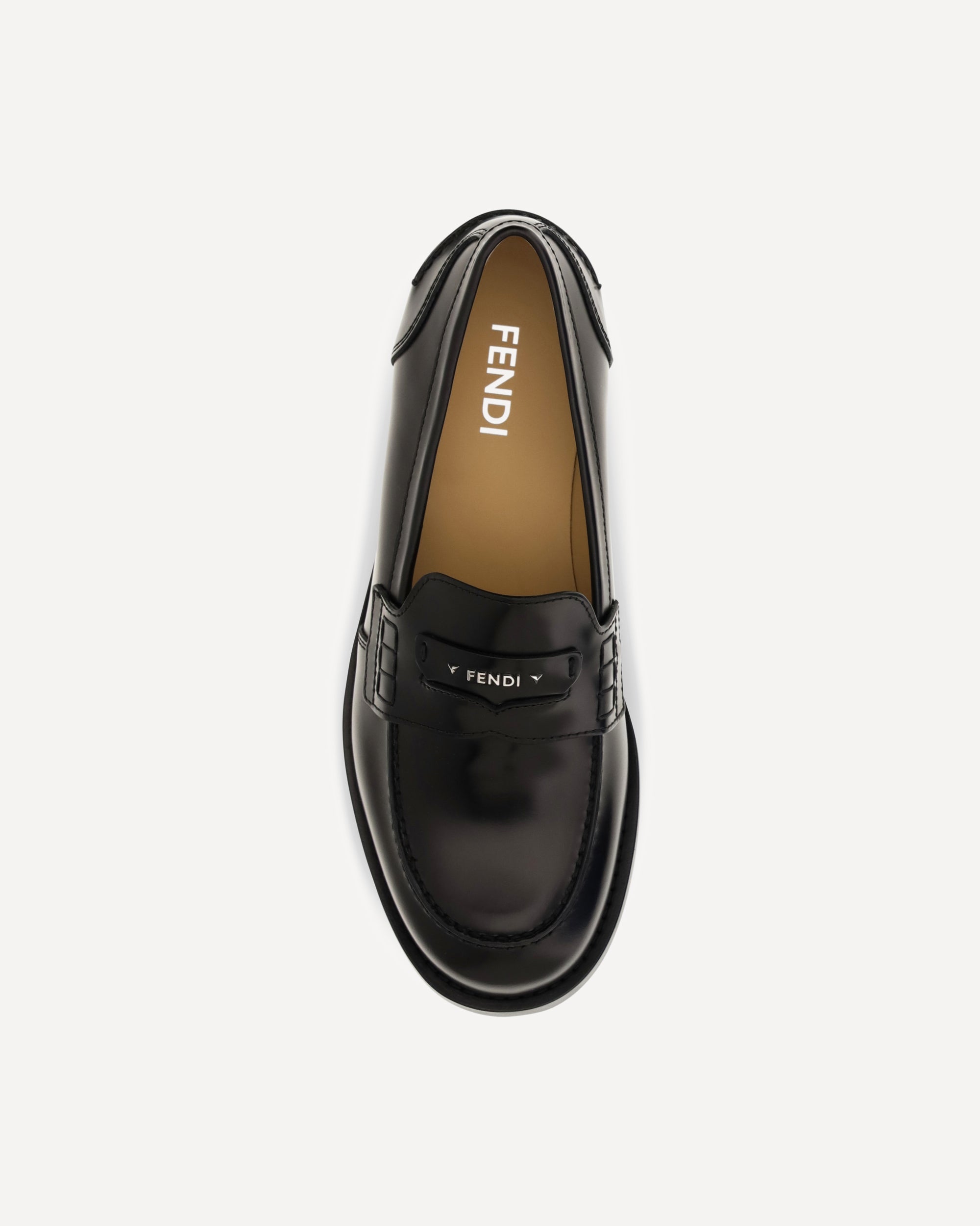 Fendi Ateneo Calfskin Loafers