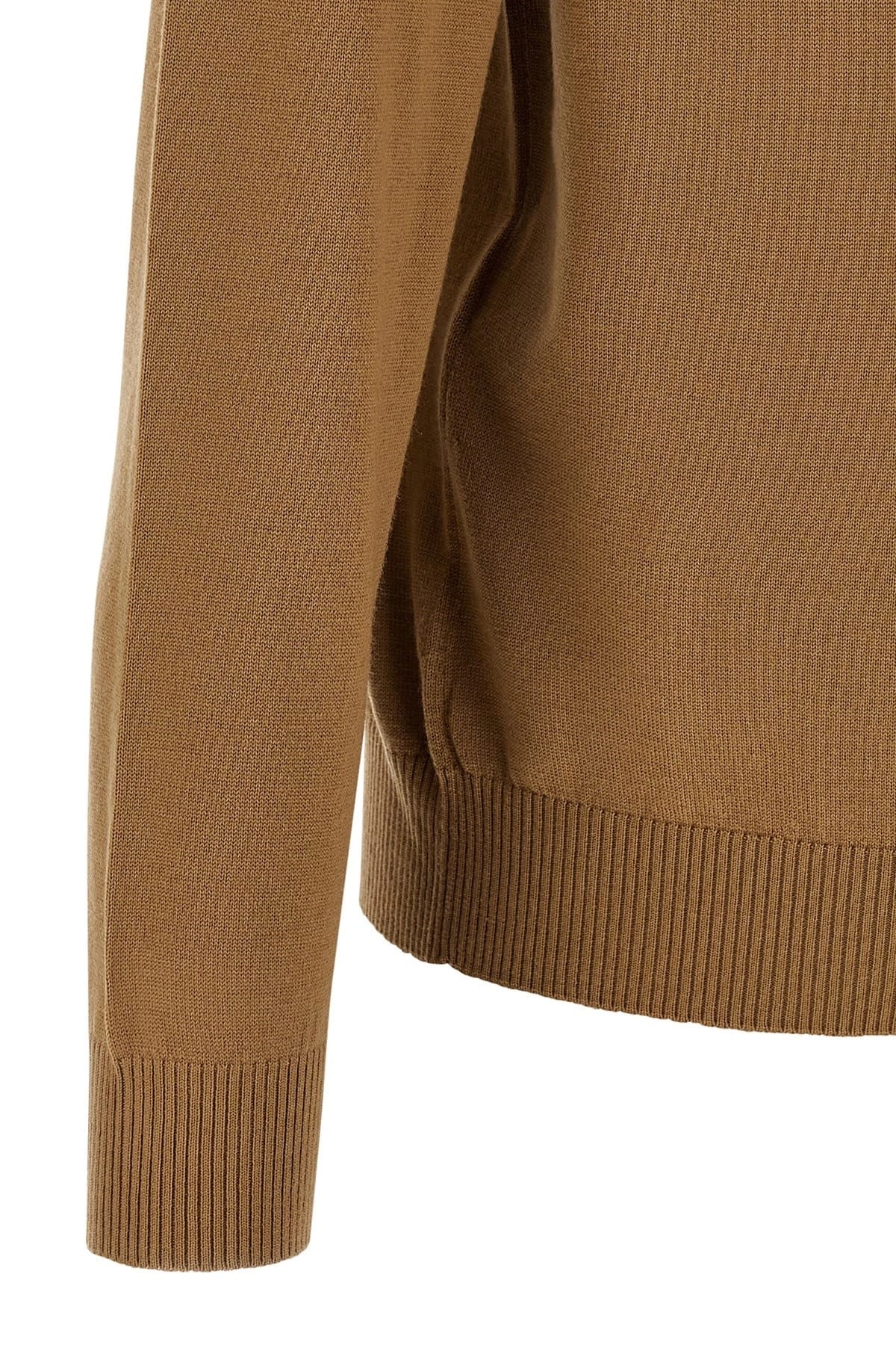 Fendi Fendi Beige Logo Wool Sweater