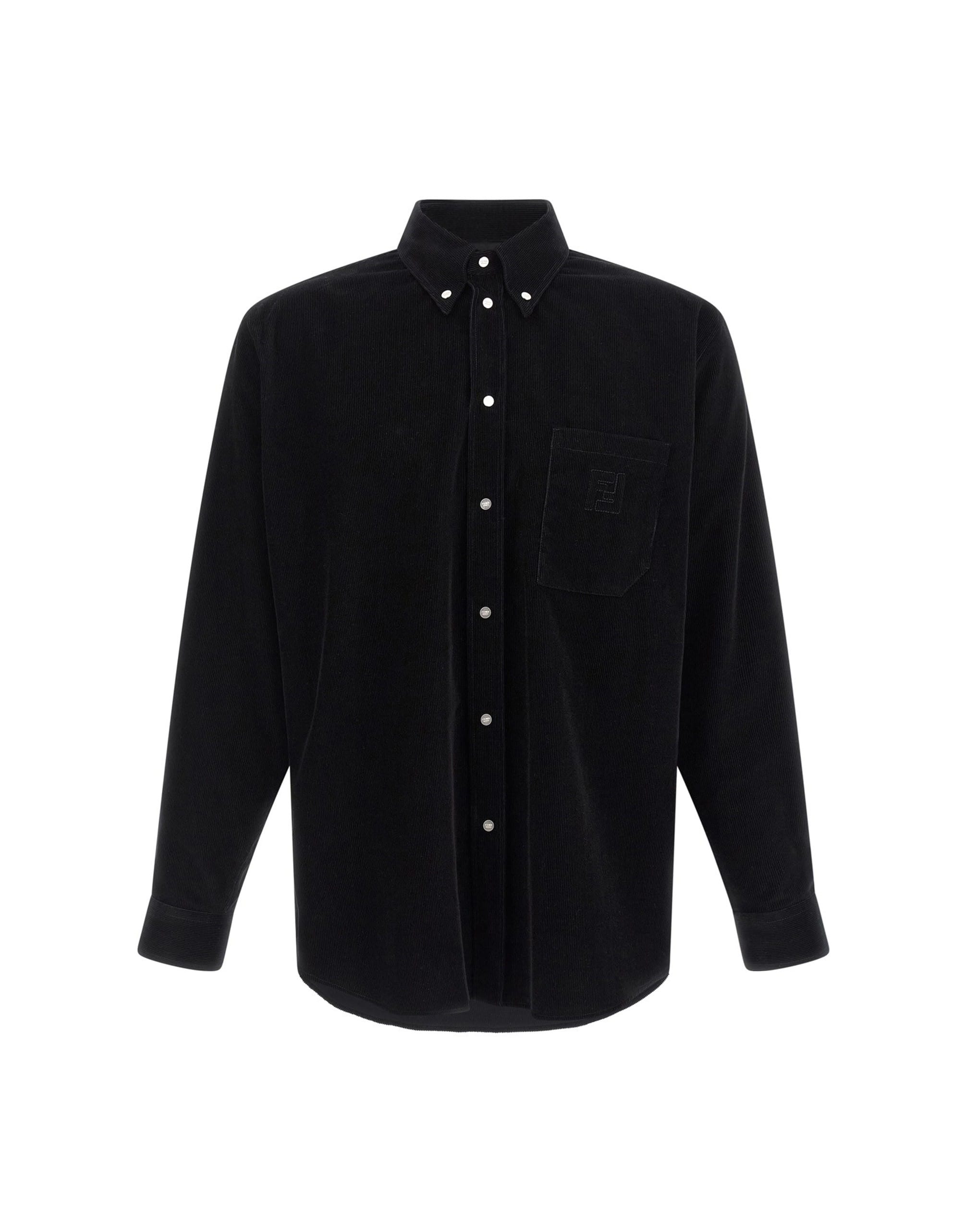 Fendi Fendi Black Corduroy Shirt