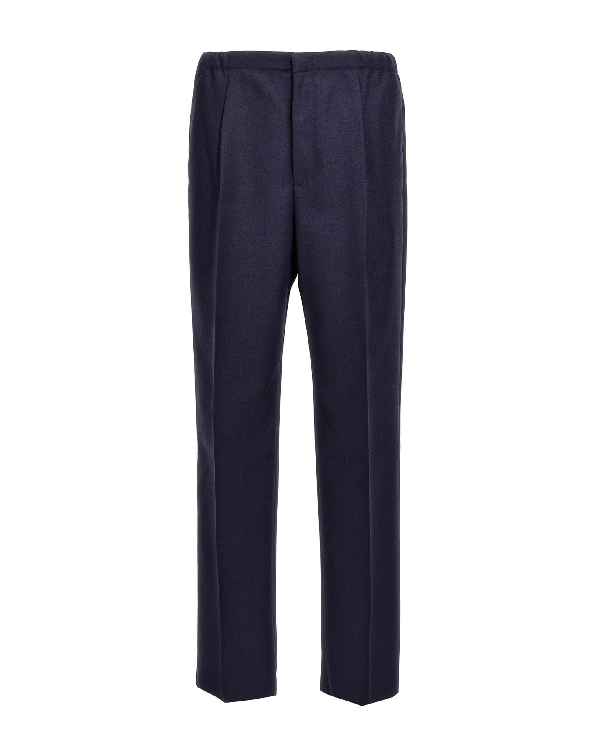 Fendi Fendi Blue Wool Trousers
