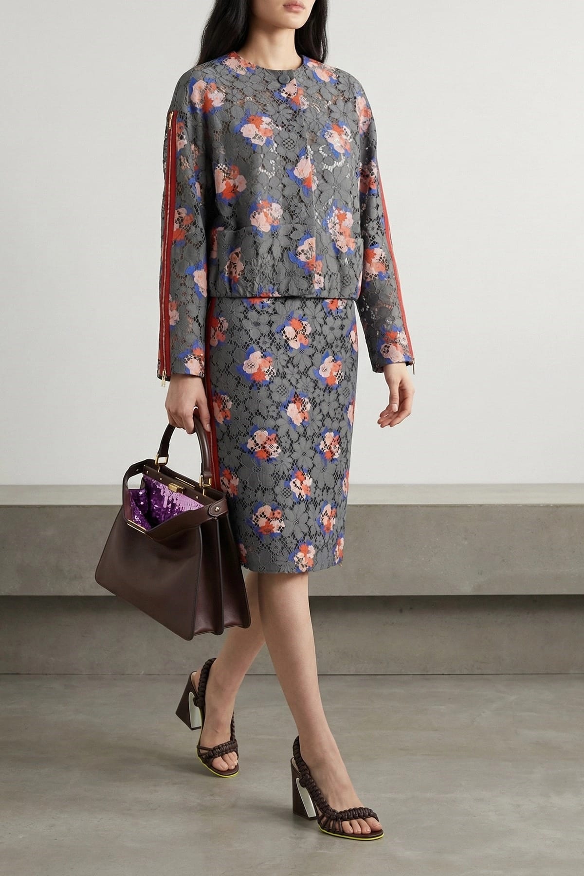 Fendi Bouquet Lace Blazer - alternate view