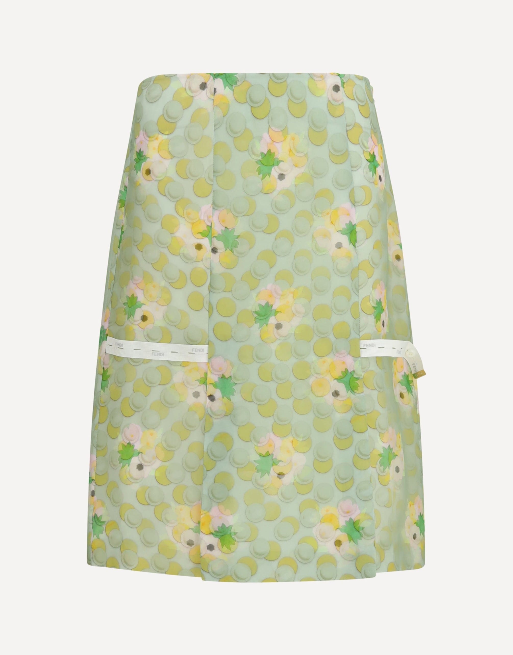 Fendi Bouquet Organza Skirt