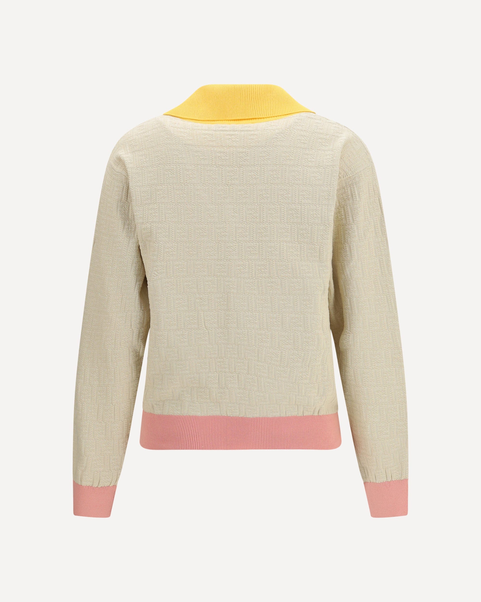 Fendi Cotton And Silk Ff Logo Sweater